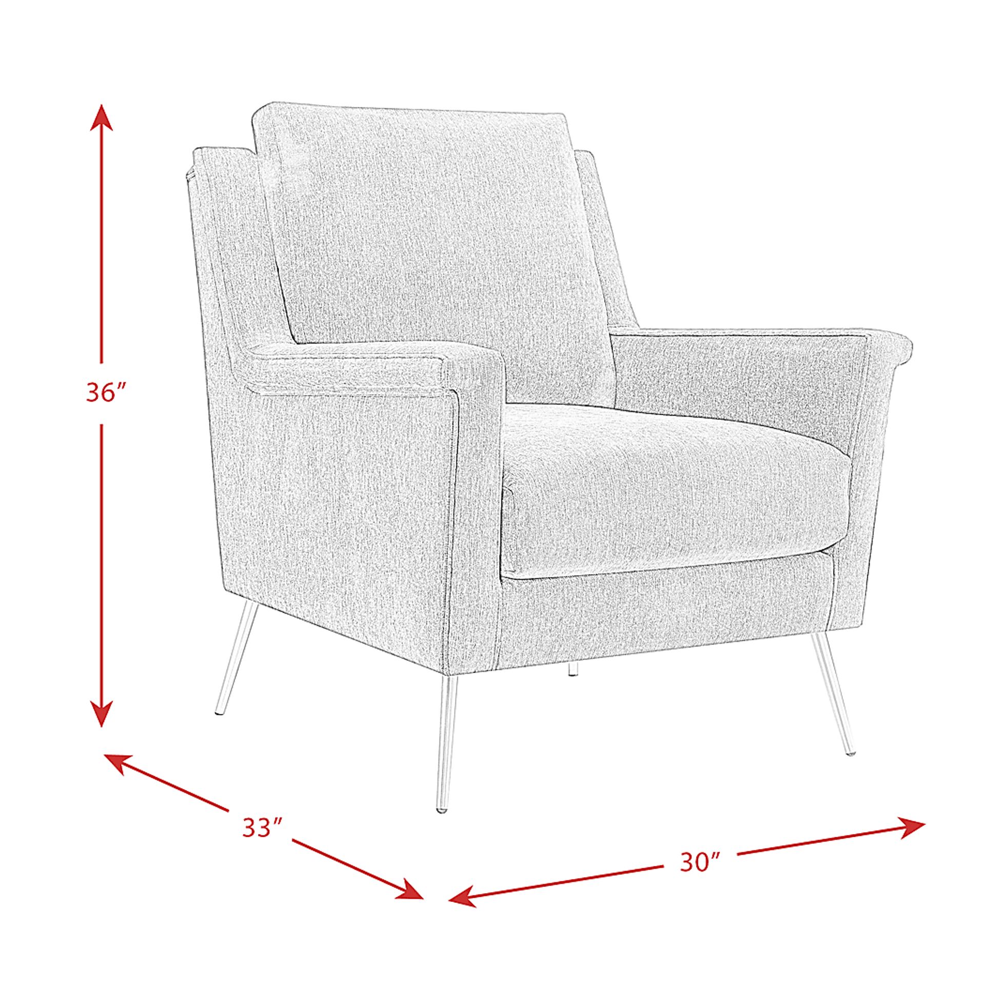 Kamela Beige Accent Chair - Image 9