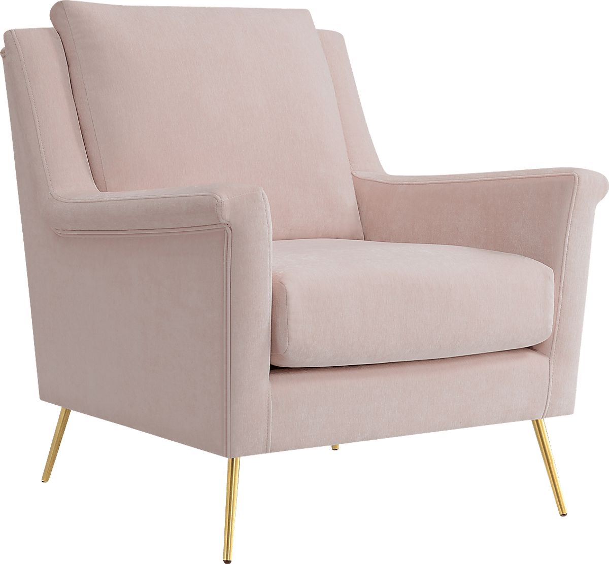Kamela Blush Beige Polyester Fabric Accent Chair | Rooms to Go