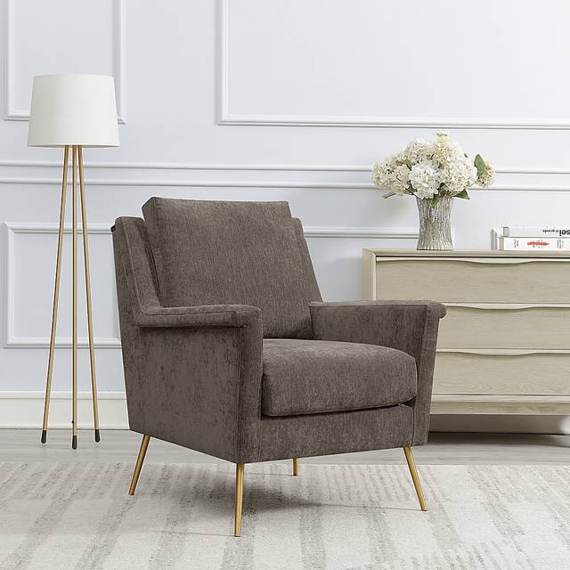 Kamela Cocoa Accent Chair - Thumbnail - Image 10