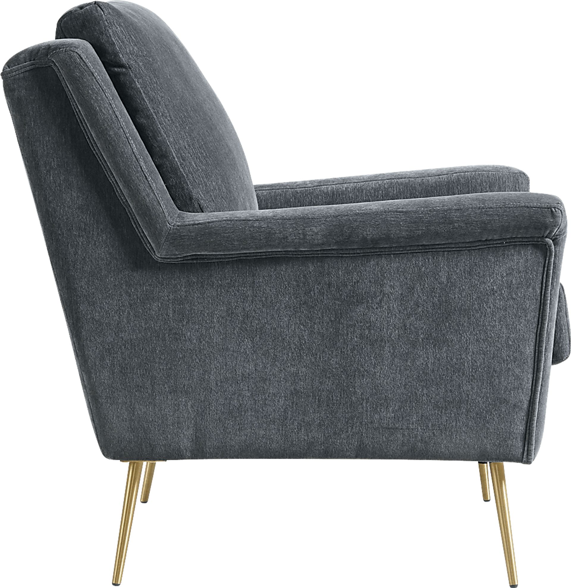 Kamela Dark Gray Accent Chair - Image 3
