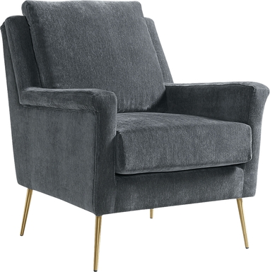 Kamela Dark Gray Accent Chair