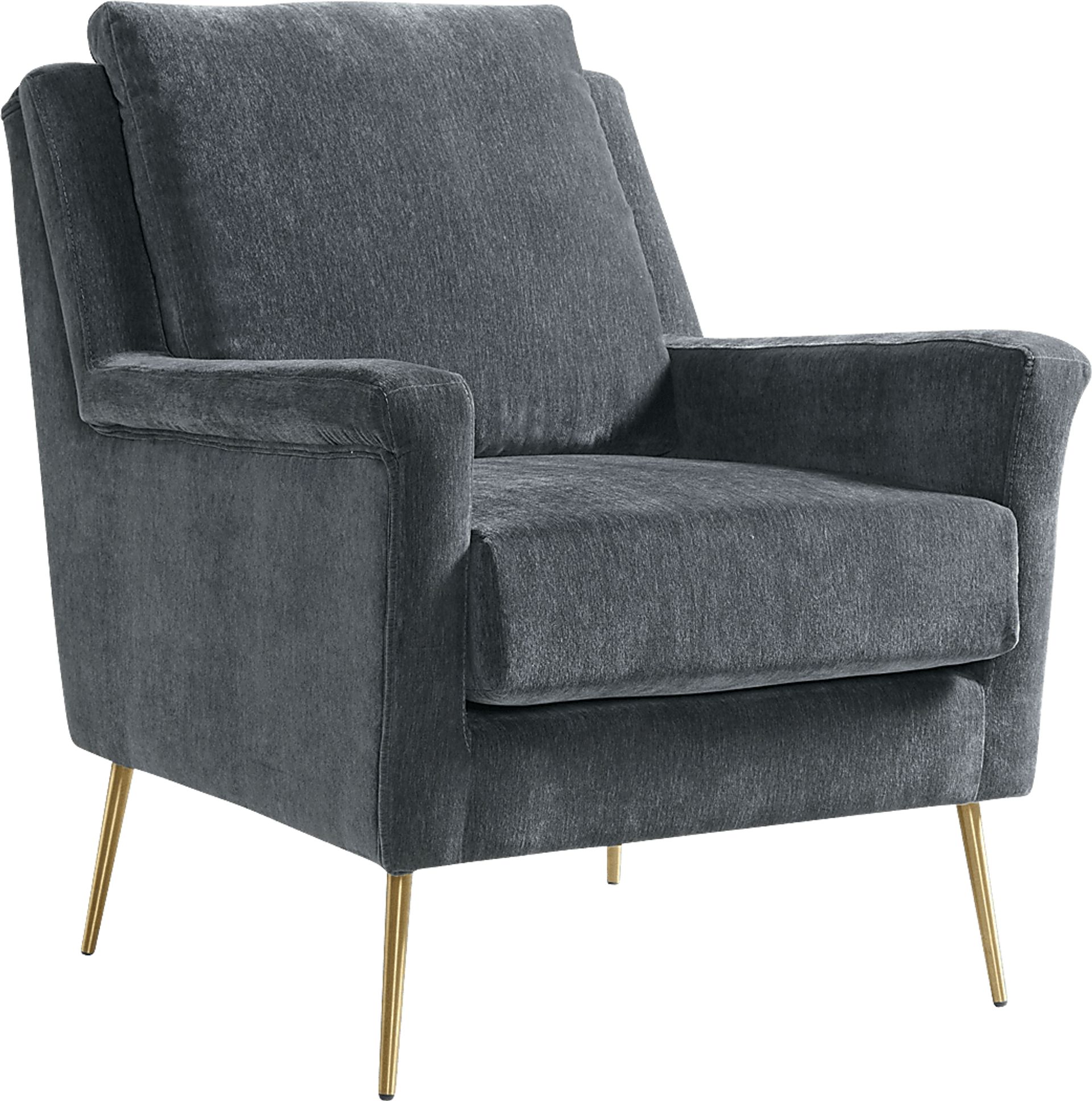 Kamela Dark Gray Accent Chair - Image 1