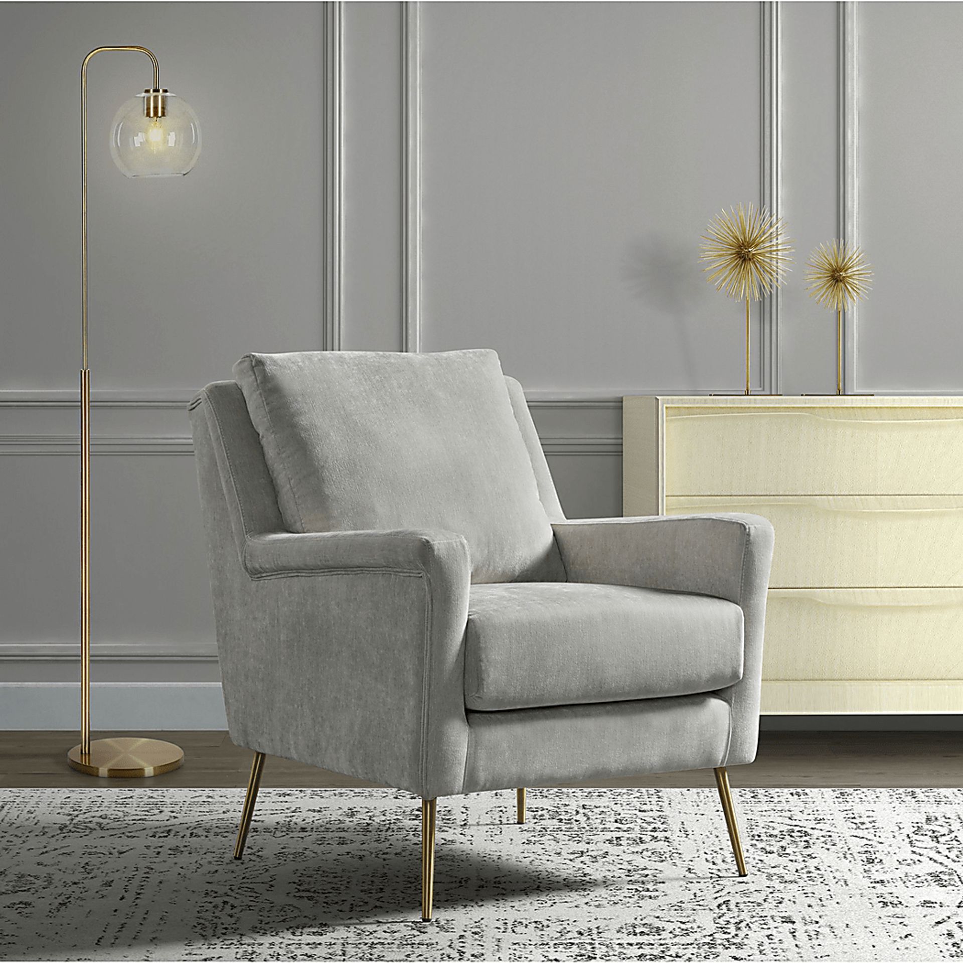 Kamela Gray Accent Chair - Image 7