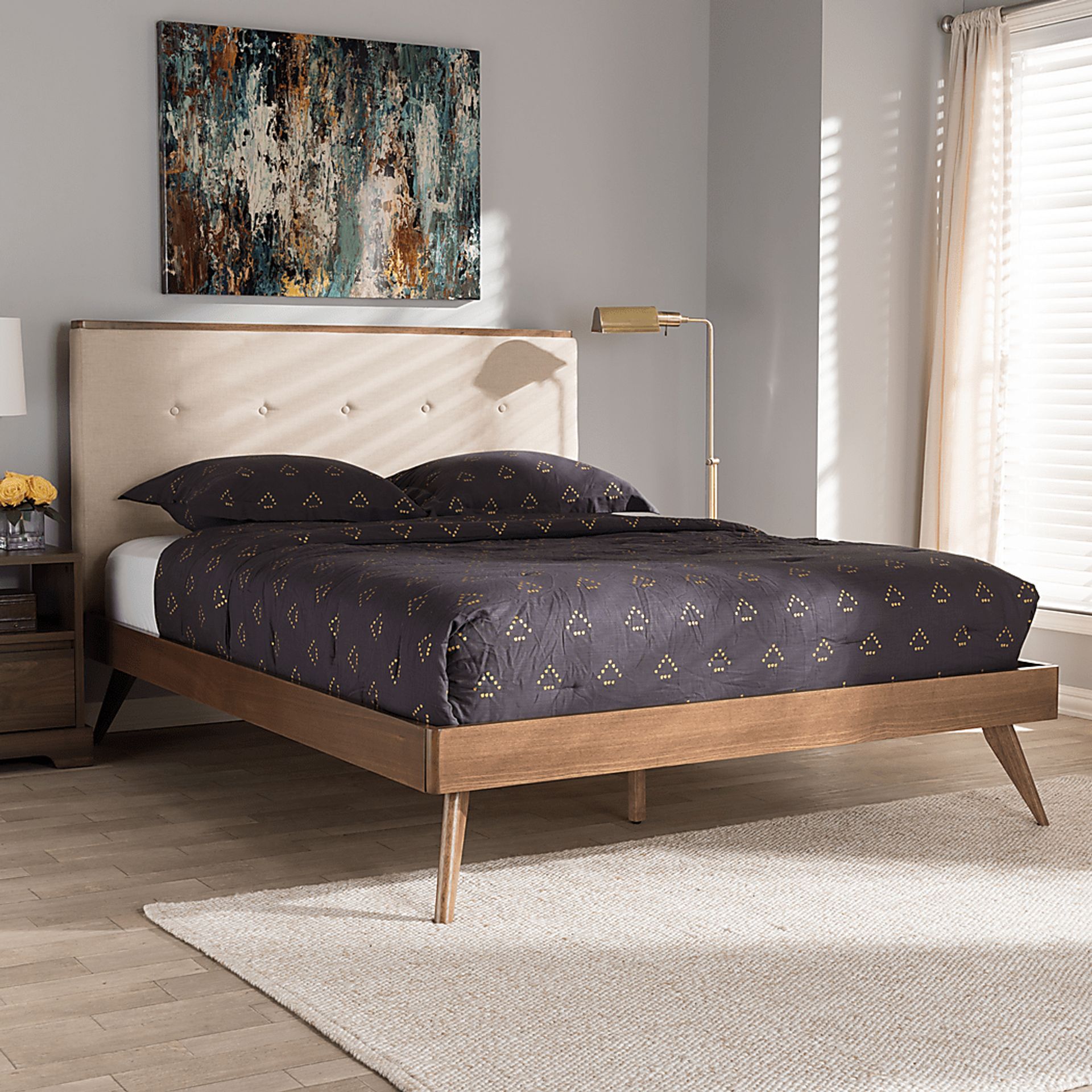 Kameo Beige Queen Bed - Image 2