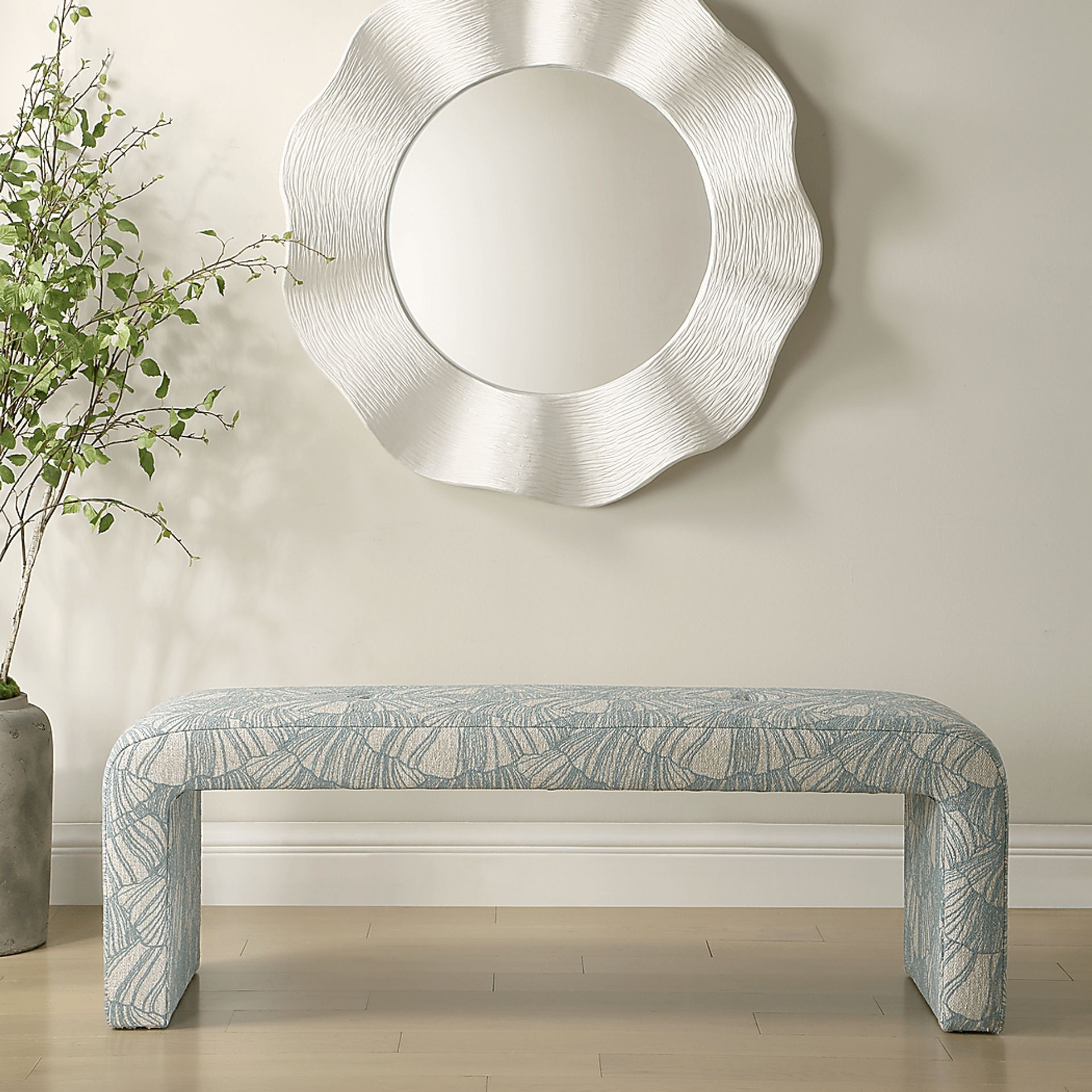 Kamer Blue Accent Bench - Image 2