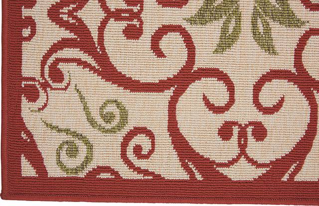 Kamia Rust 8' x 11' Indoor/Outdoor Rug - Thumbnail - Image 3