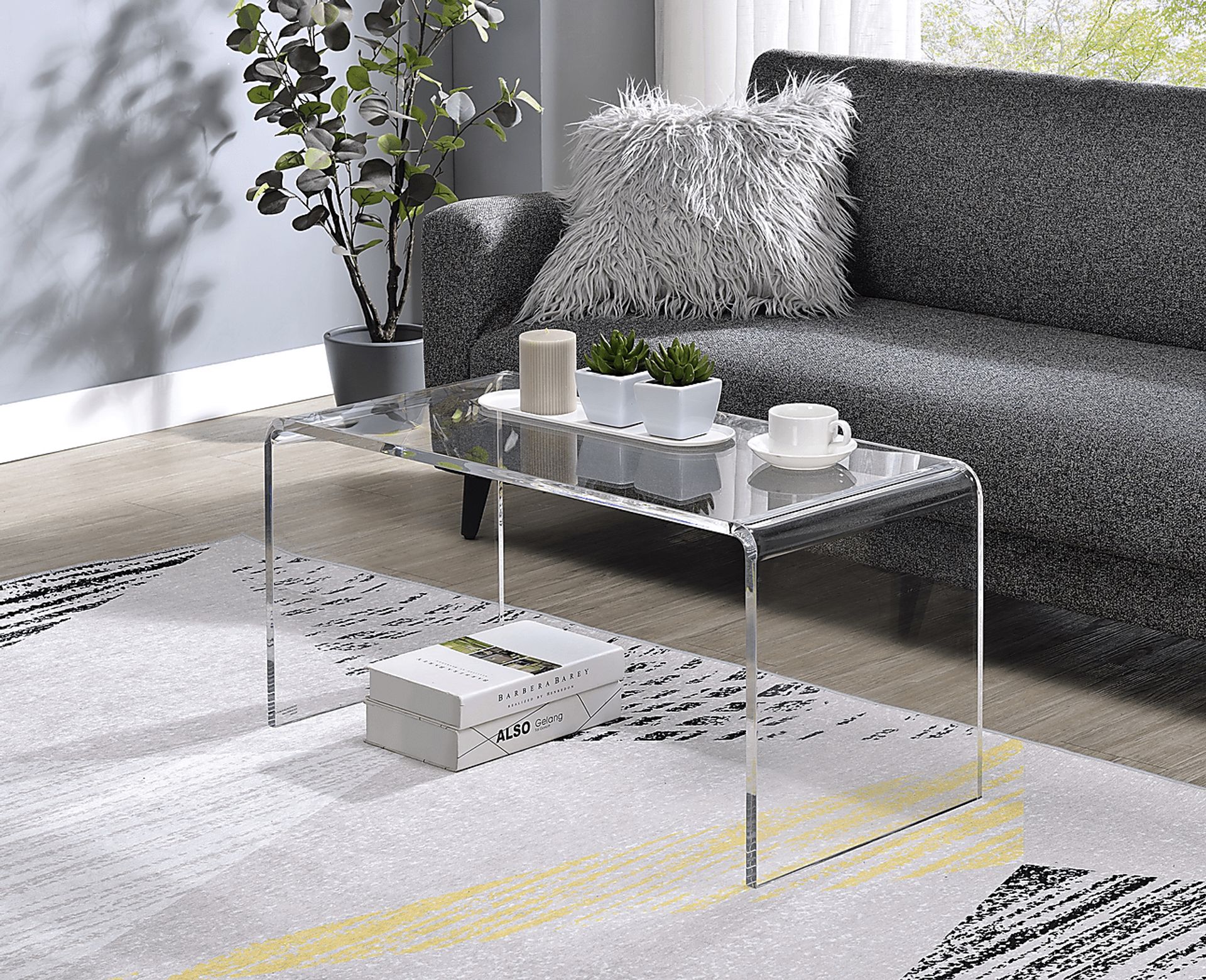 Kamil Clear Cocktail Table - Image 3