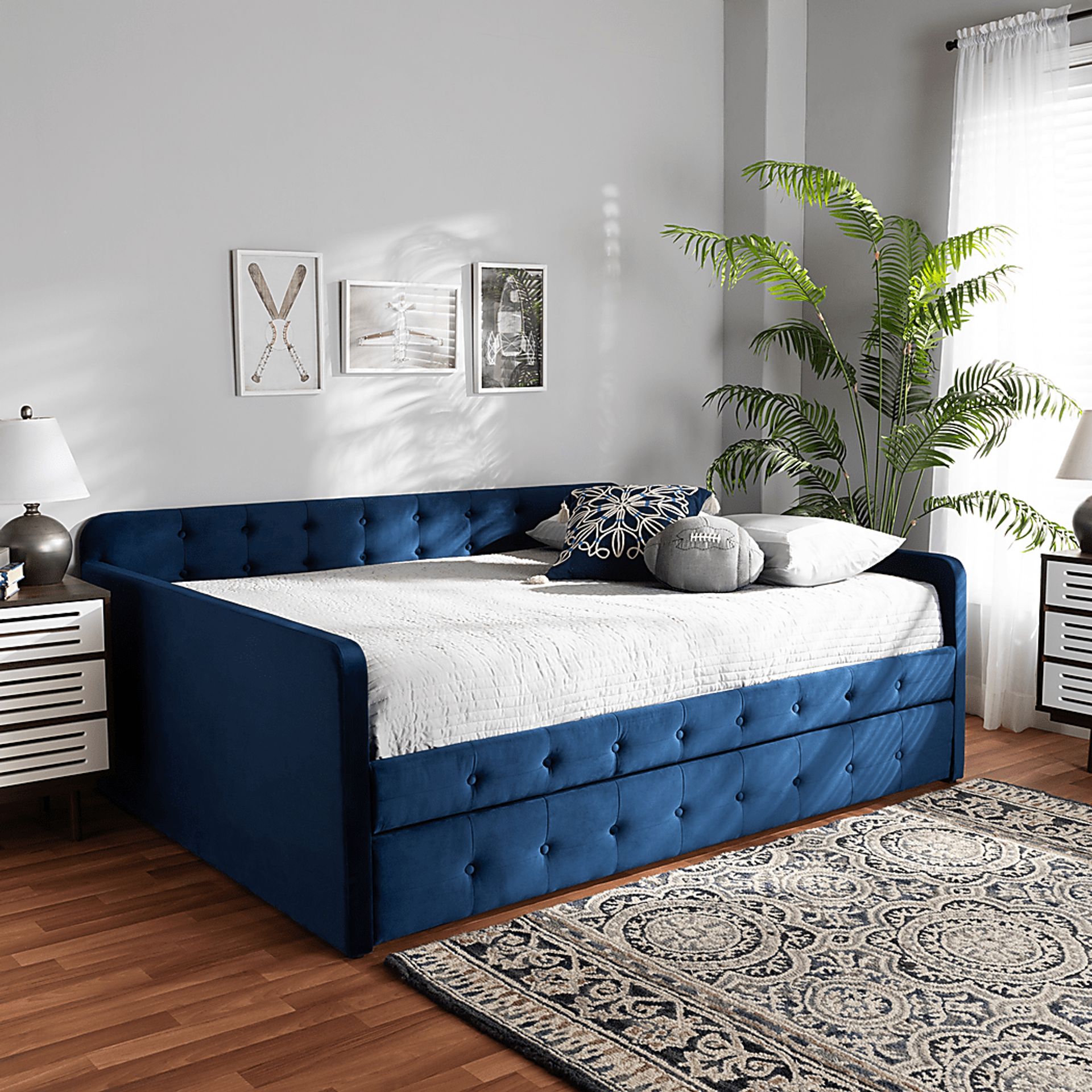 Kamrath Blue Full Daybed with Trundle - Image 7