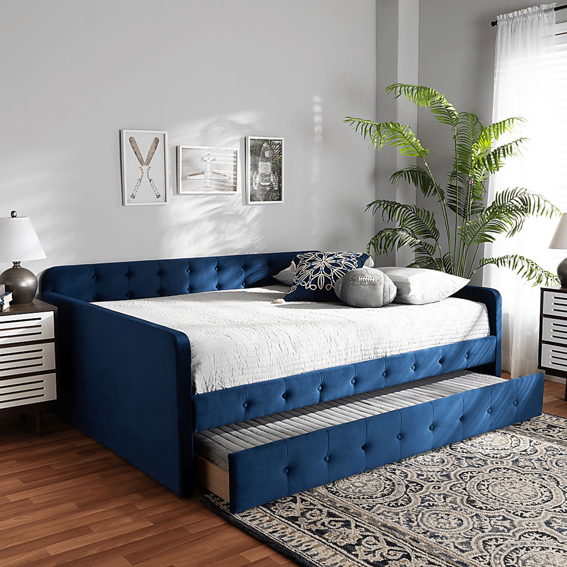 Kamrath Blue Full Daybed with Trundle - Image 8