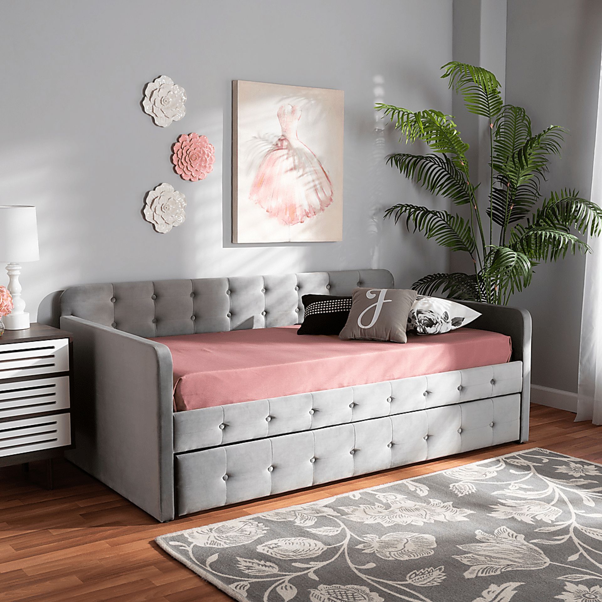 Kamrath Gray Twin Daybed with Trundle - Image 7
