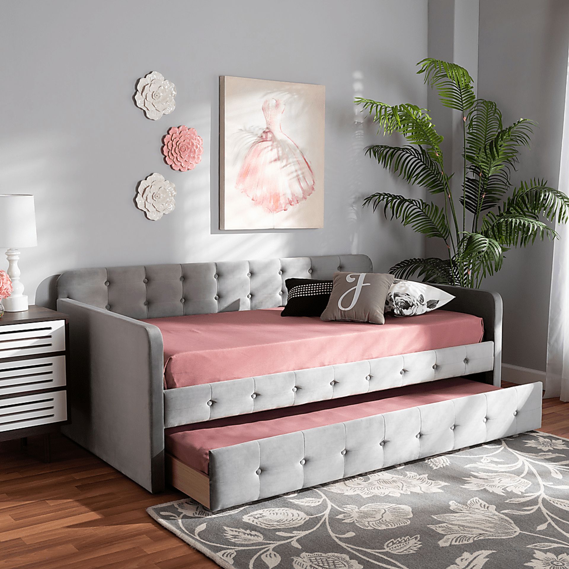 Kamrath Gray Twin Daybed with Trundle - Image 8