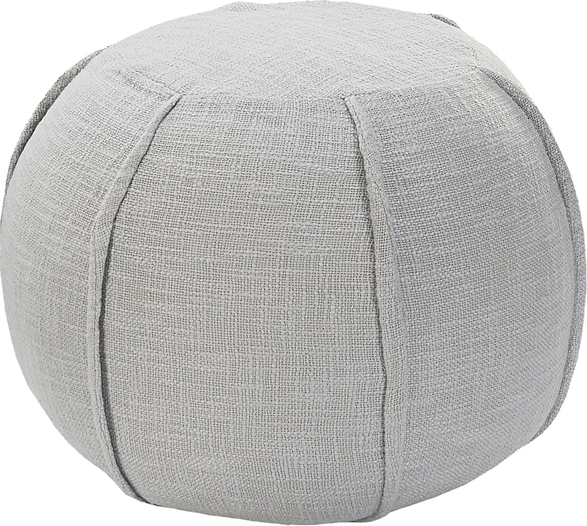 Kamusi Gray Pouf