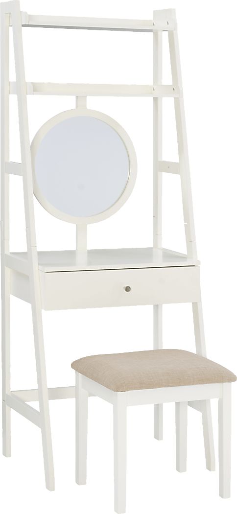 Kanawha White Vanity Set