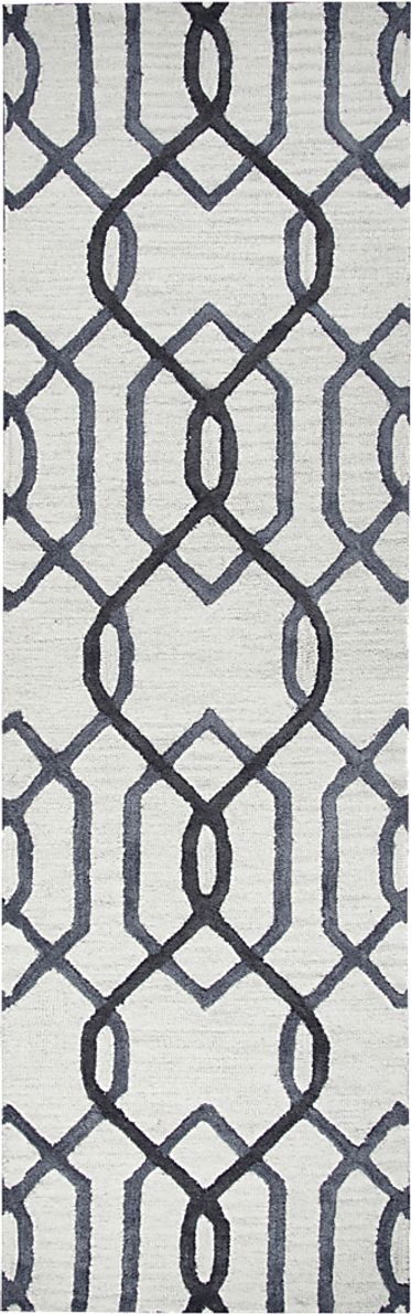 Kandra Gray 2'6 x 8' Runner Rug