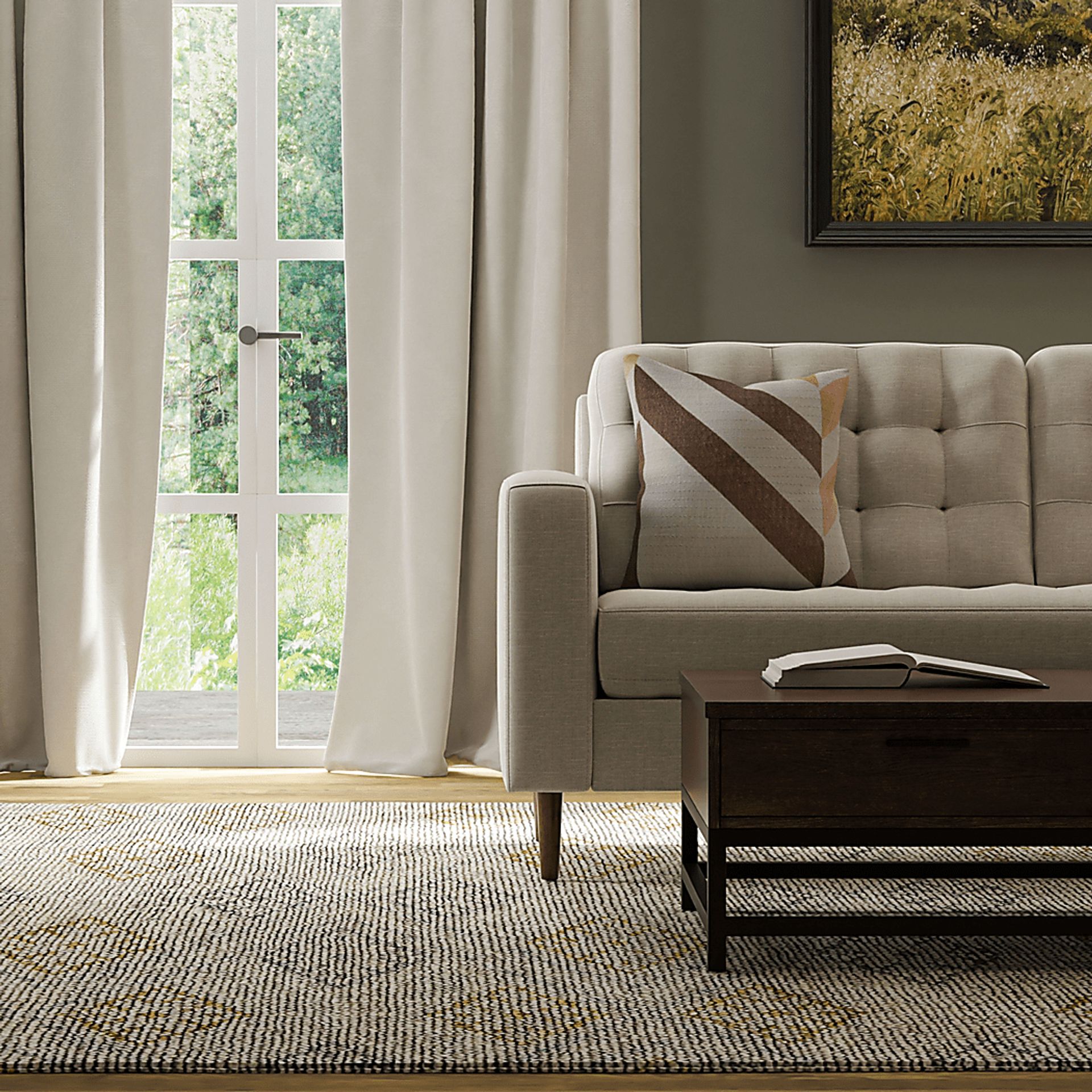 Kangur Natural Indoor/Outdoor Accent Pillow - Image 2
