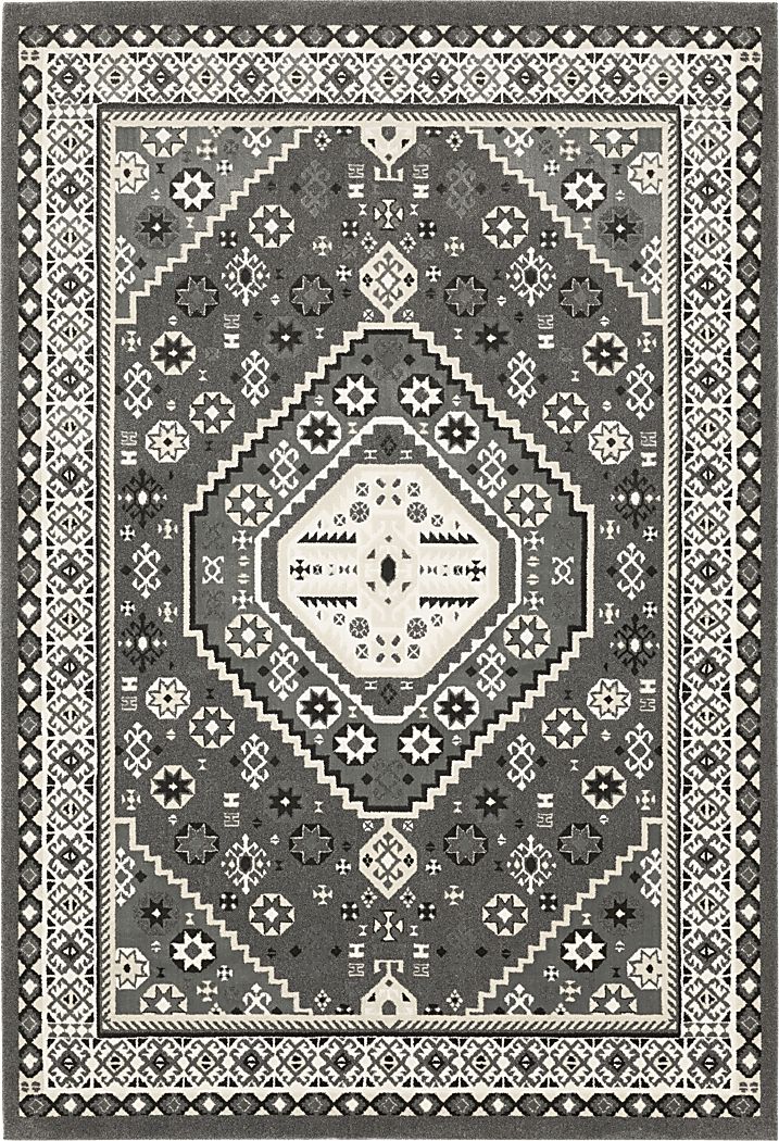 Kanika Gray 7'10 x 10'10 Rug