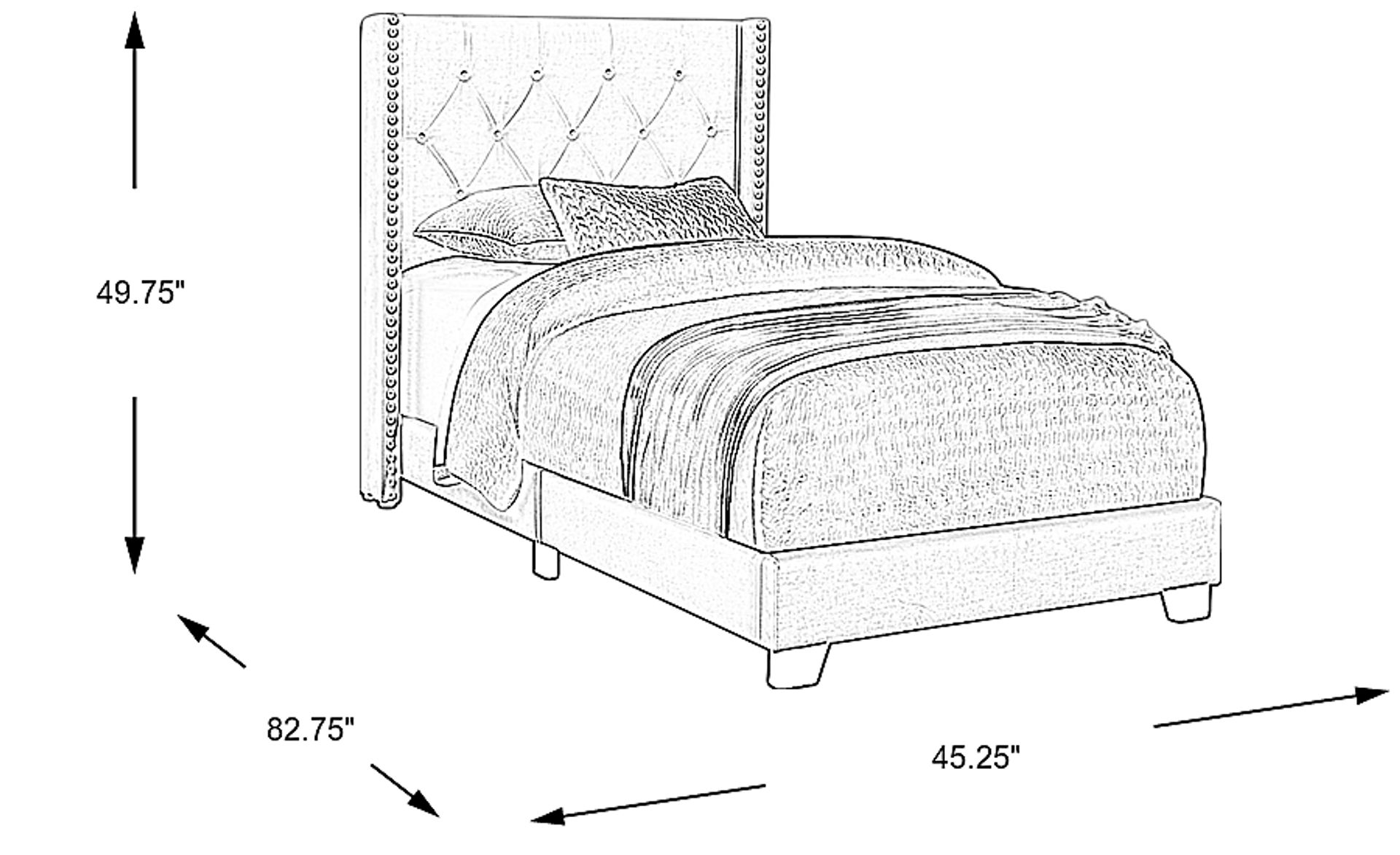 Dimension Image. Please refer to the Dimension Tab on this page for dimension details.