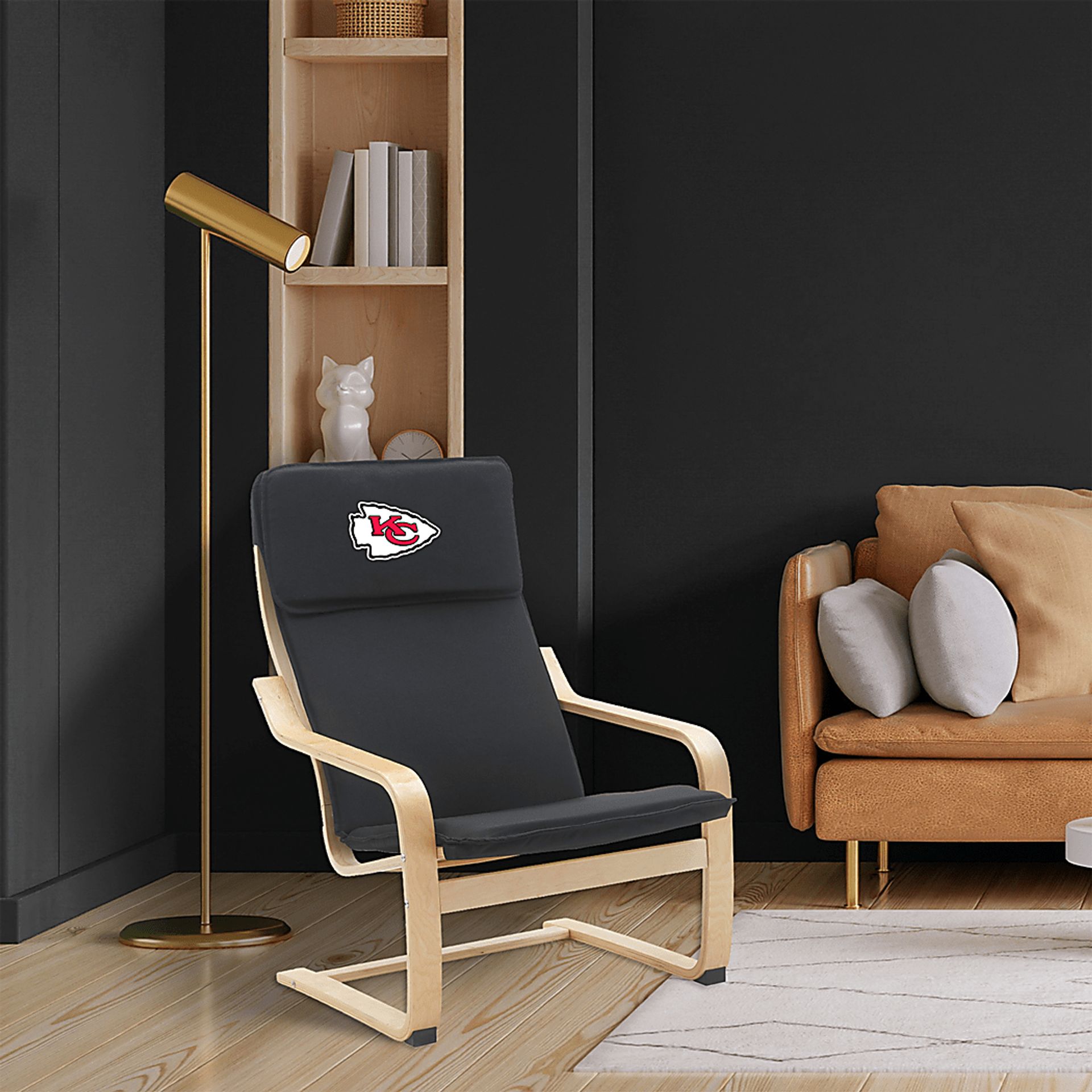 Kansas City Chiefs Black Accent Chair - Image 4
