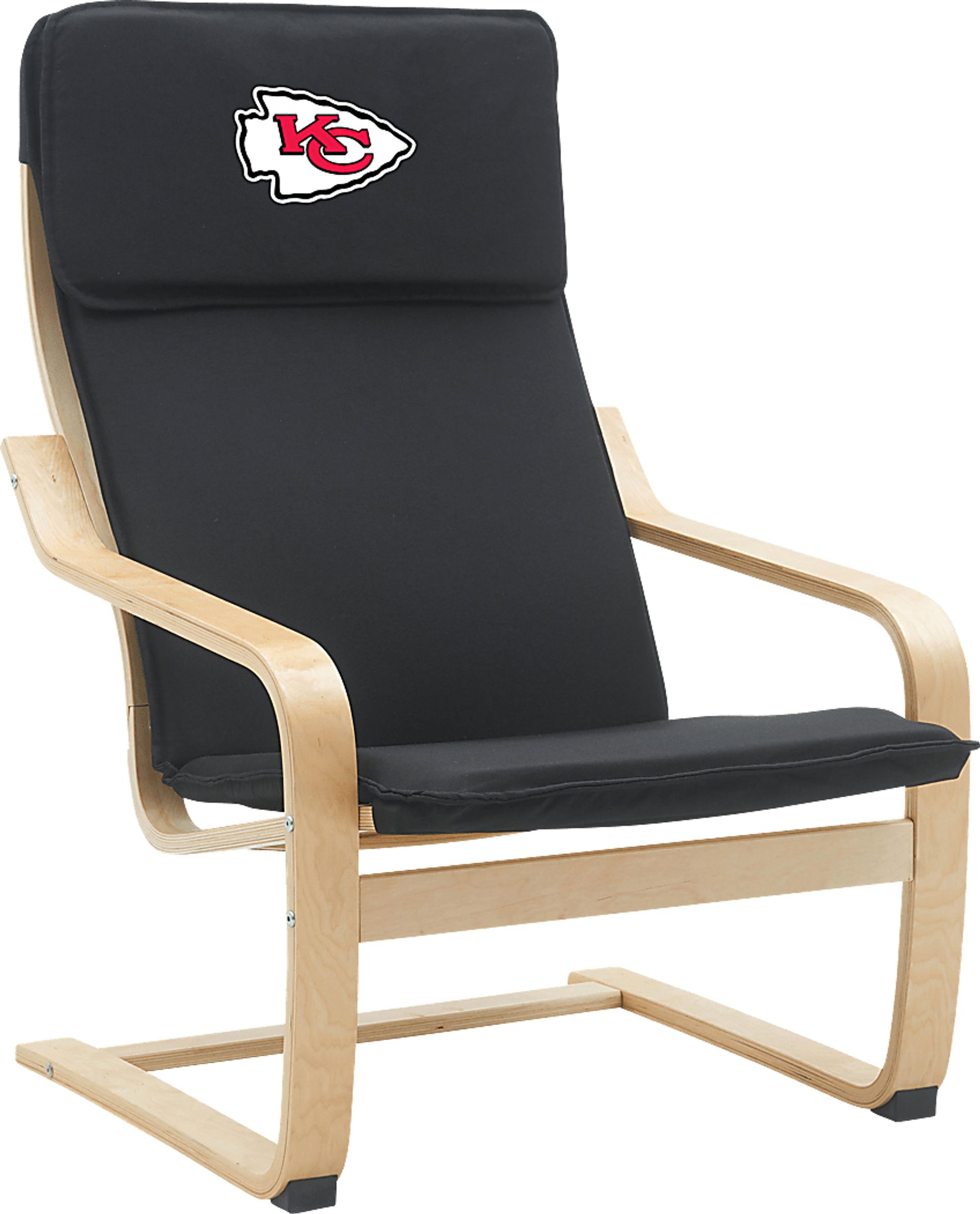 Kansas City Chiefs Black Accent Chair - Image 1