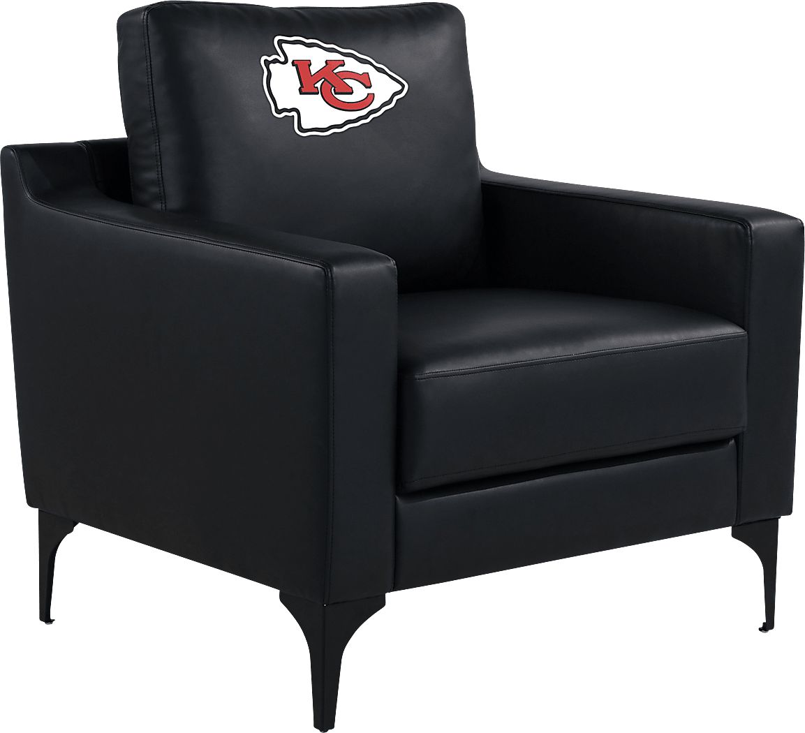 Kansas City Chiefs Black Accent Chair