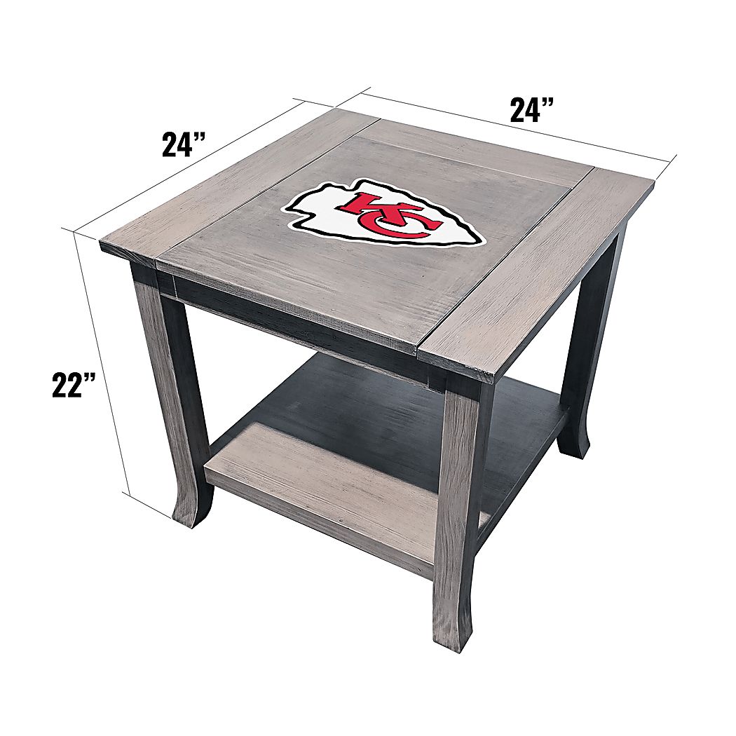 Kansas City Chiefs Game Day End Table - Thumbnail 3