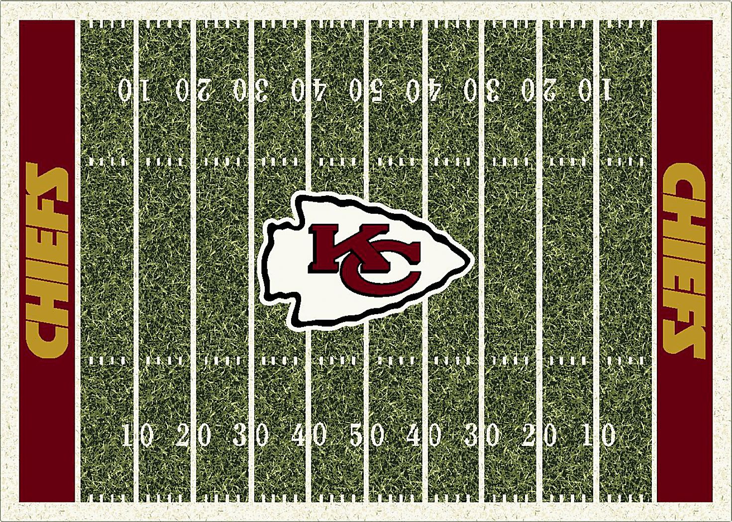 Kansas City Chiefs Green 4' x 6' Rug
