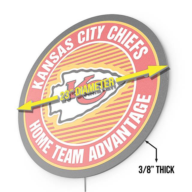 Kansas City Chiefs LED Wall Decor - Thumbnail - Image 7