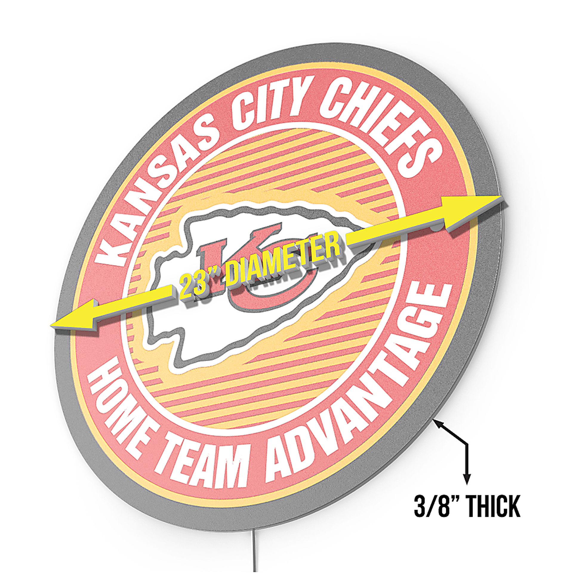 Kansas City Chiefs LED Wall Decor - Image 7