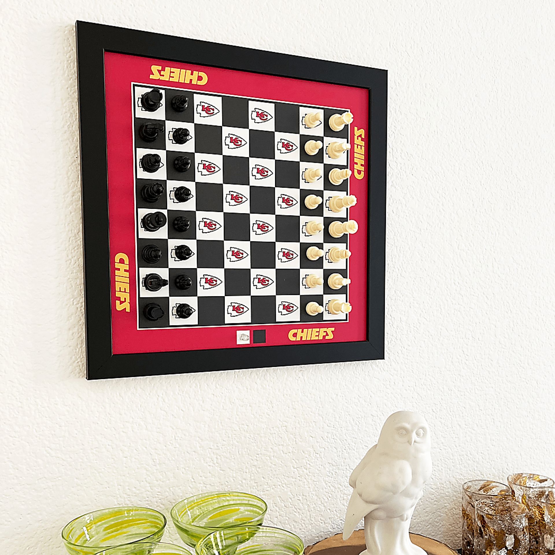 Kansas City Chiefs Wall Chess Set - Image 2