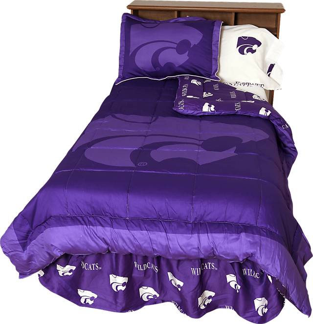 Kansas State Purple 3 Pc Full Bed Set - Thumbnail - Image 1