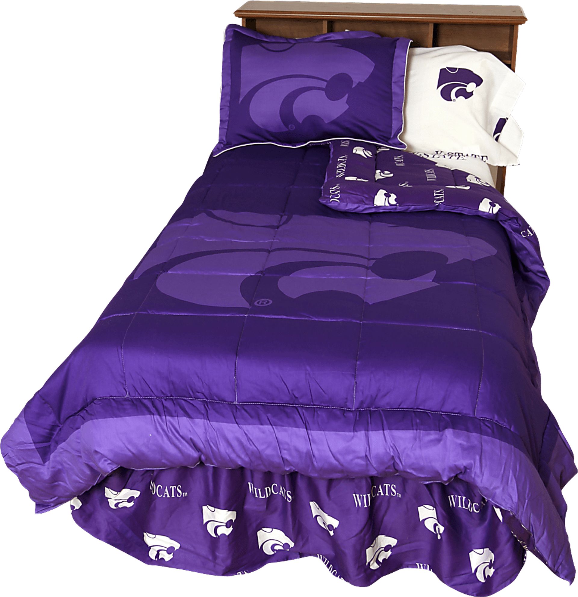 Kansas State Purple 3 Pc Full Bed Set - Image 1