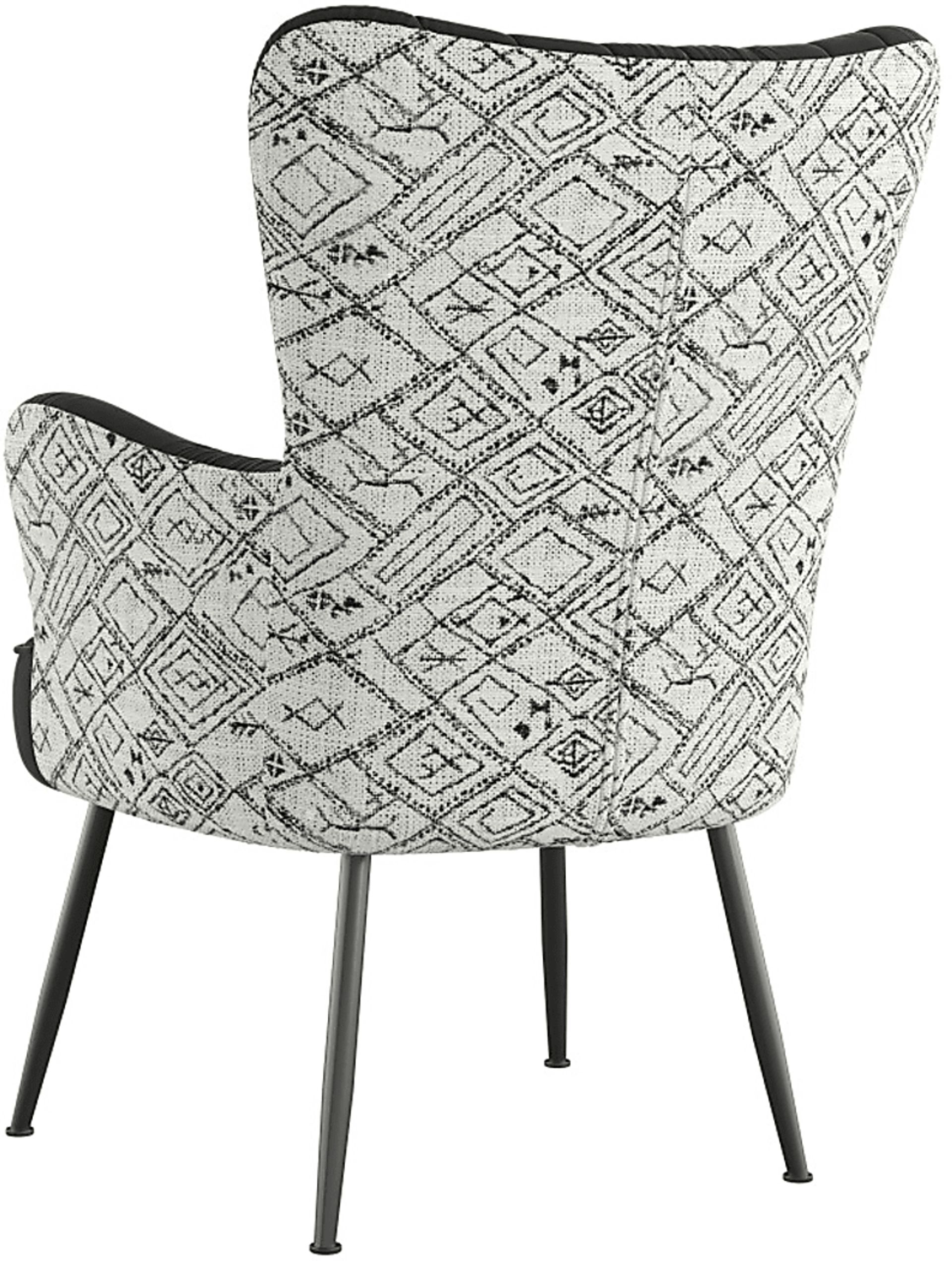 Kapford Black Accent Chair - Image 3