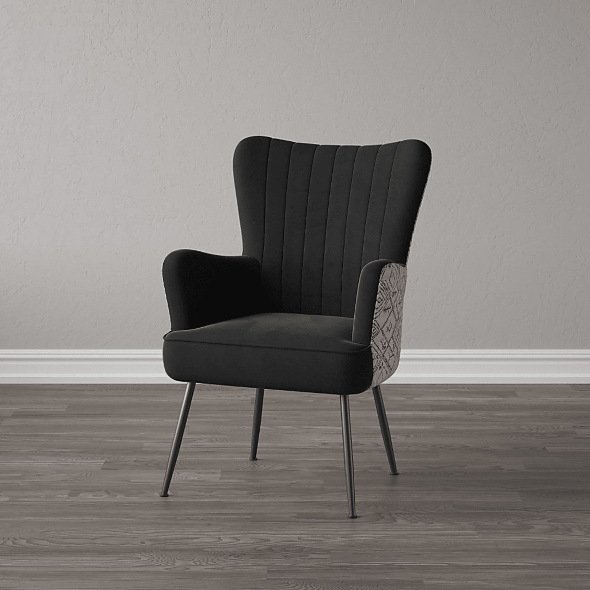 Kapford Black Accent Chair - Image 6