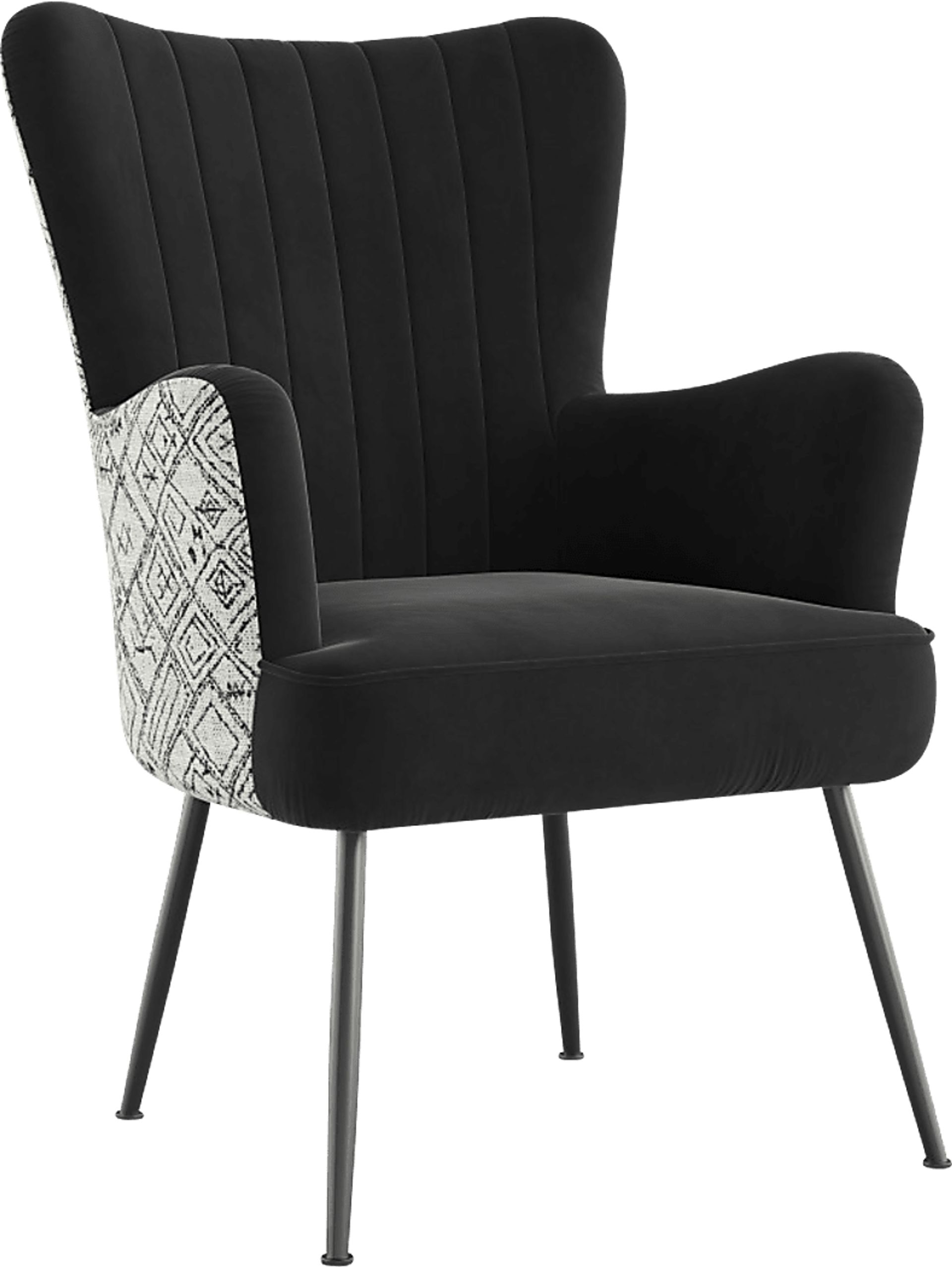 Kapford Black Accent Chair - Image 1