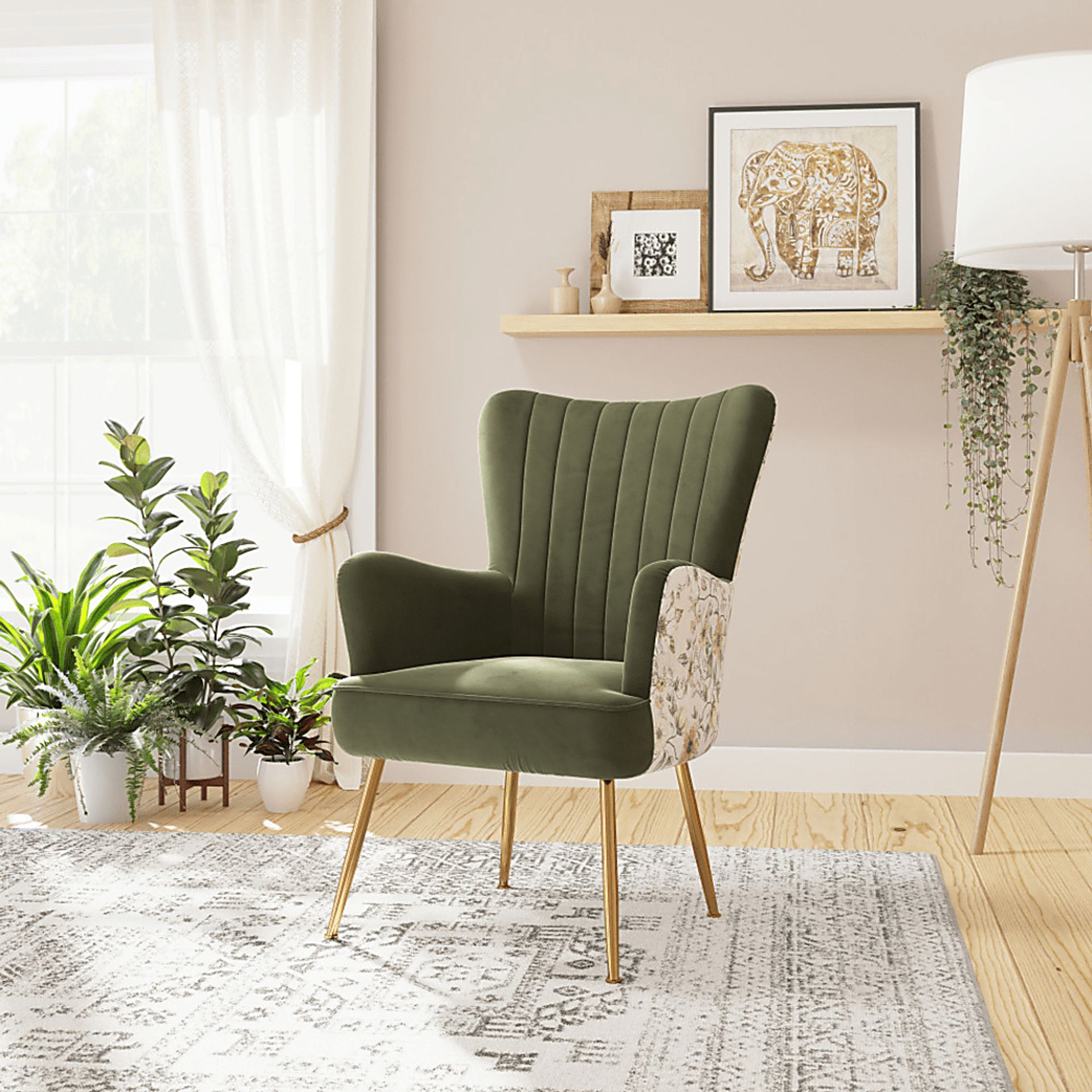 Kapford Green Accent Chair - Image 4