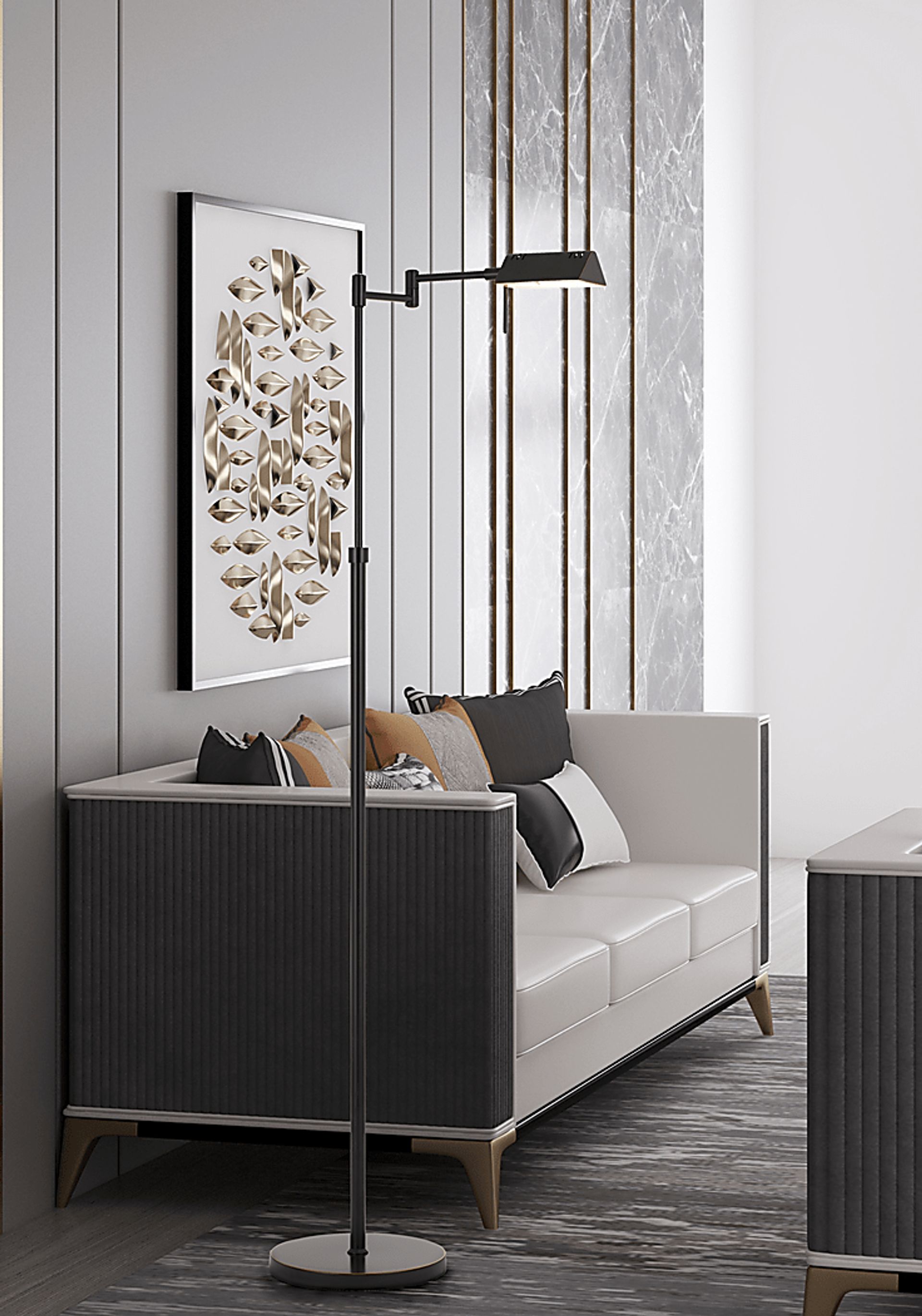 Karalis Bronze Floor Lamp - Image 2