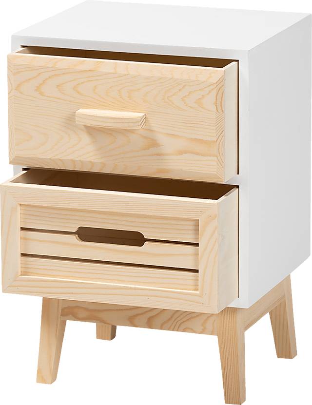 Karanne White Small Nightstand - Thumbnail - Image 2