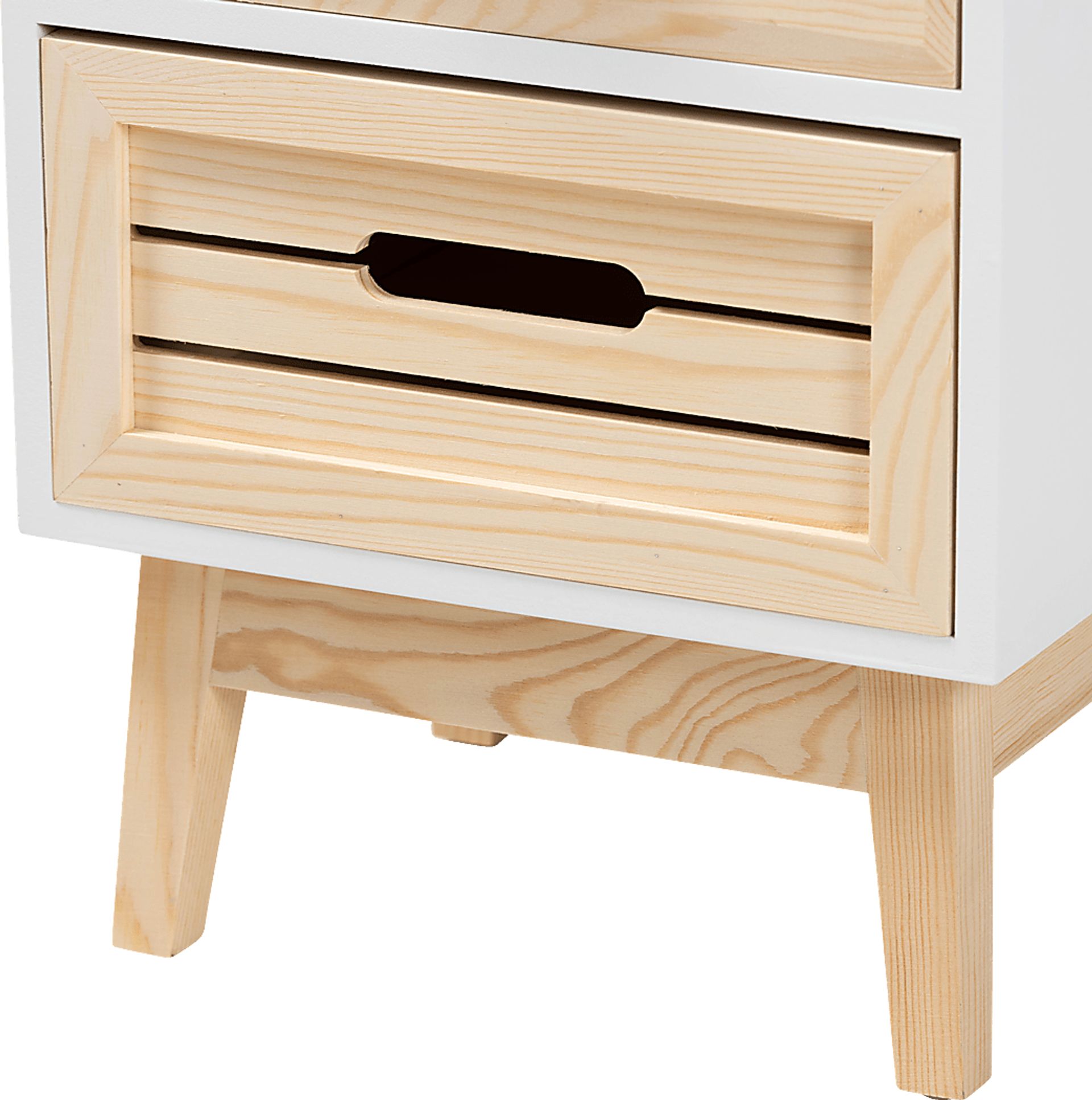 Karanne White Small Nightstand - Image 6