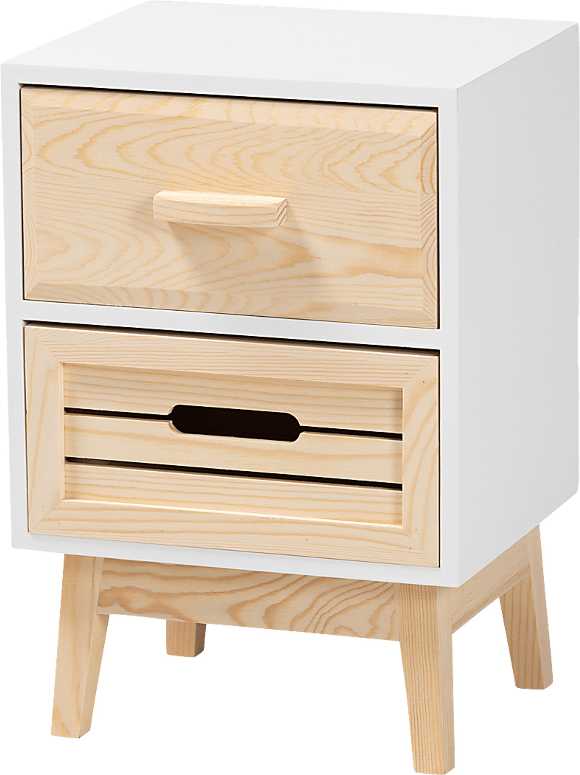 Karanne White Small Nightstand - Image 1