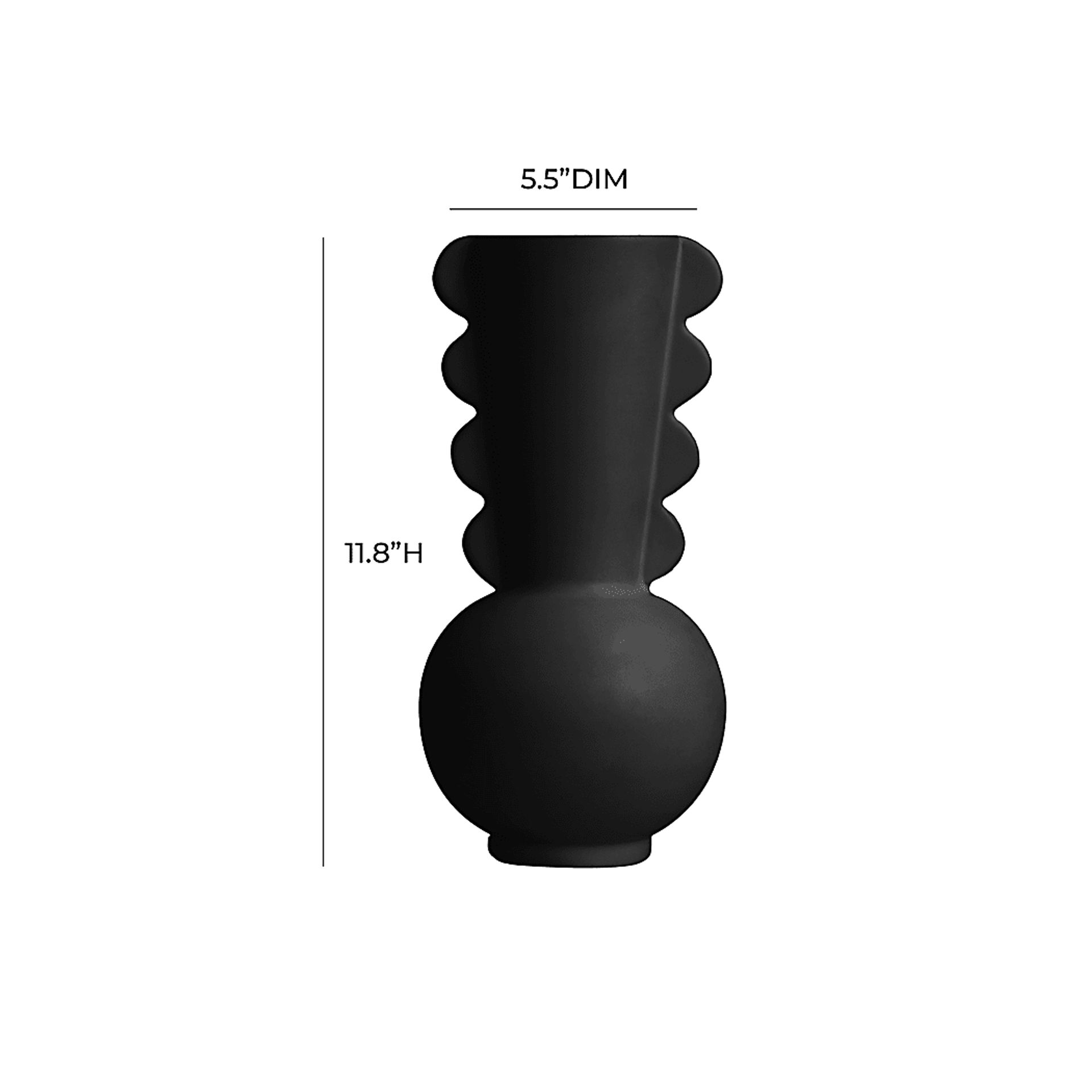 Karelitz Black Vase - Image 5