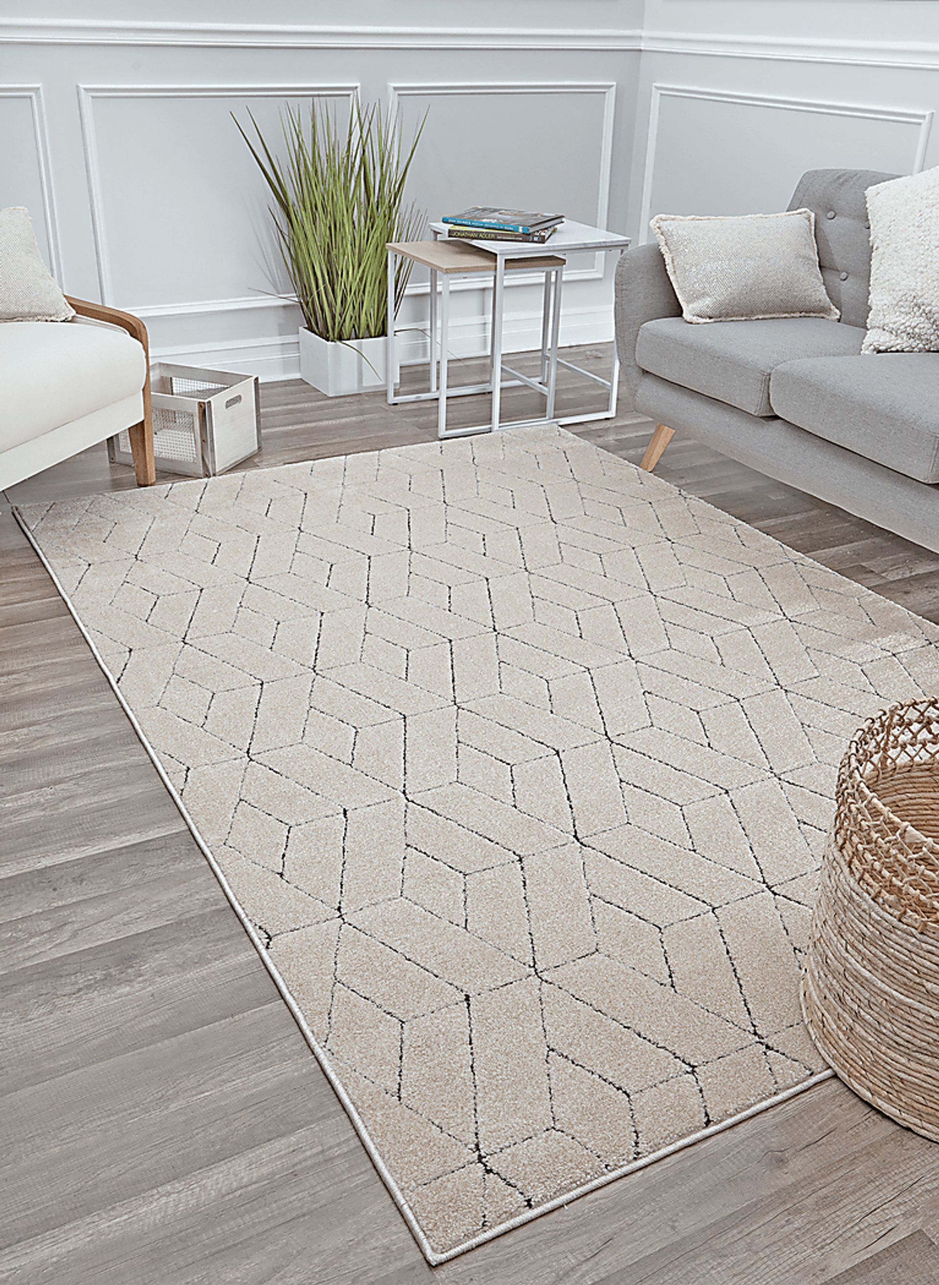 CosmoLiving By Cosmopolitan Karelle Tan 8' x 10' Rug - Image 5