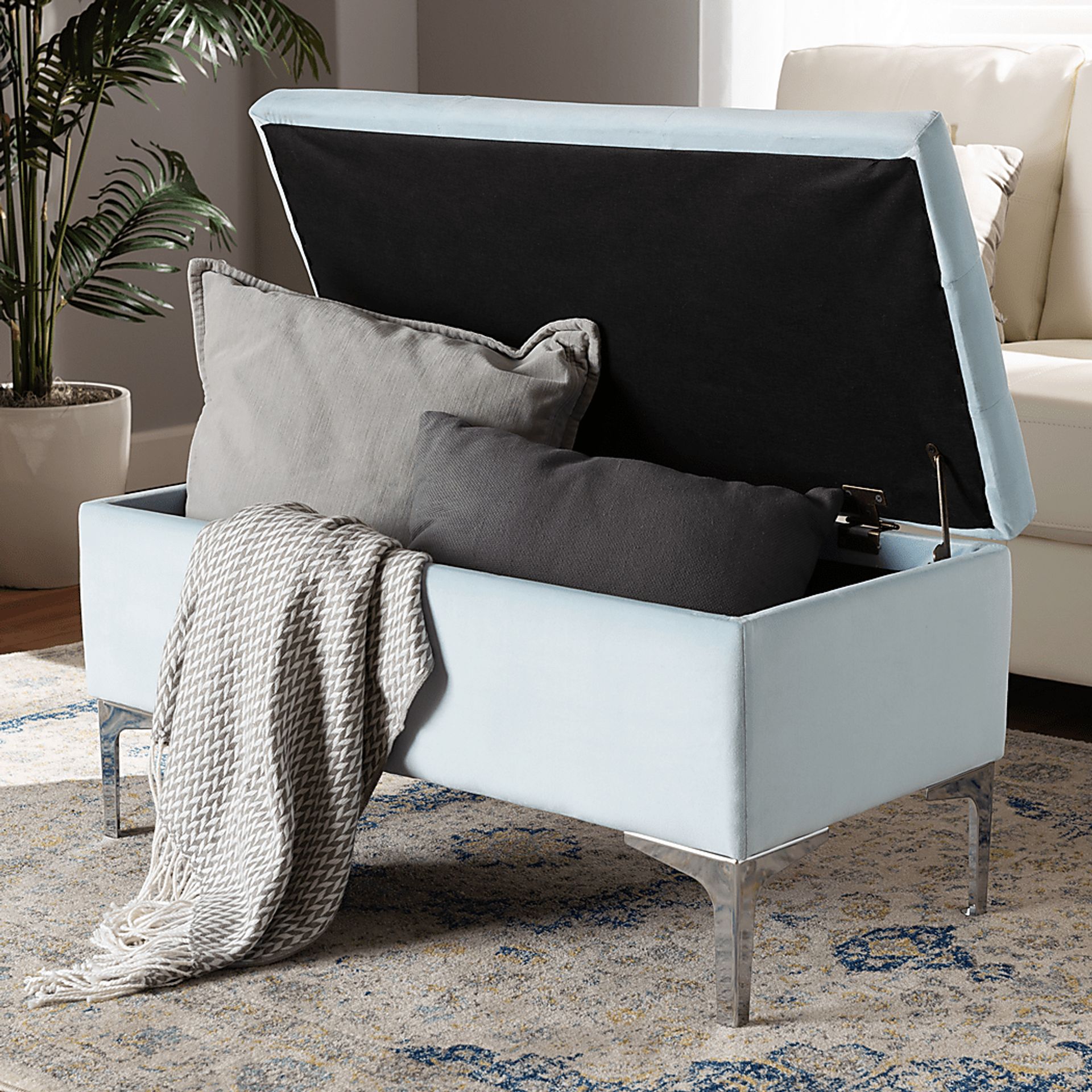 Kari Way Blue Ottoman - Image 9
