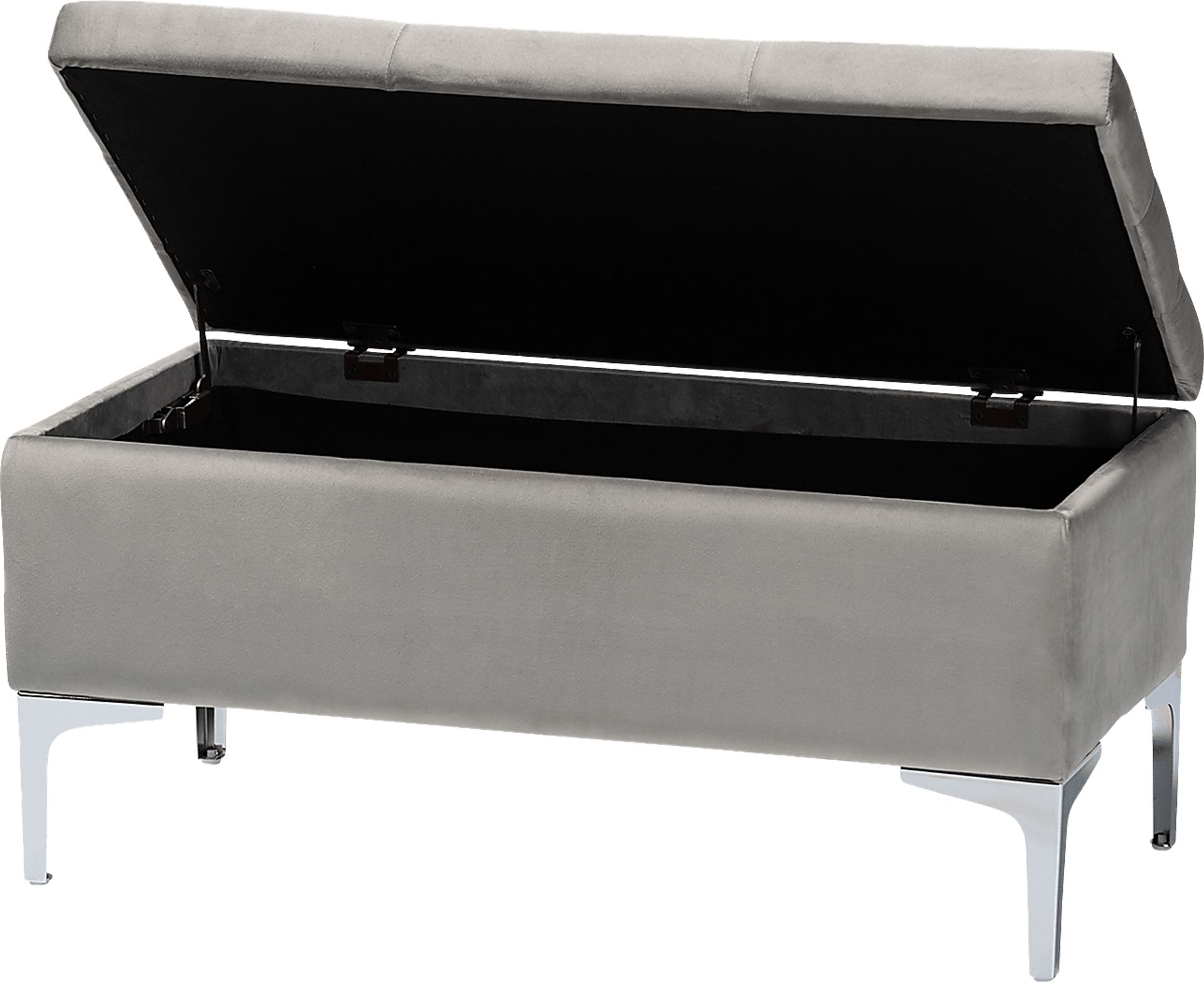 Kari Way Gray Ottoman - Image 2