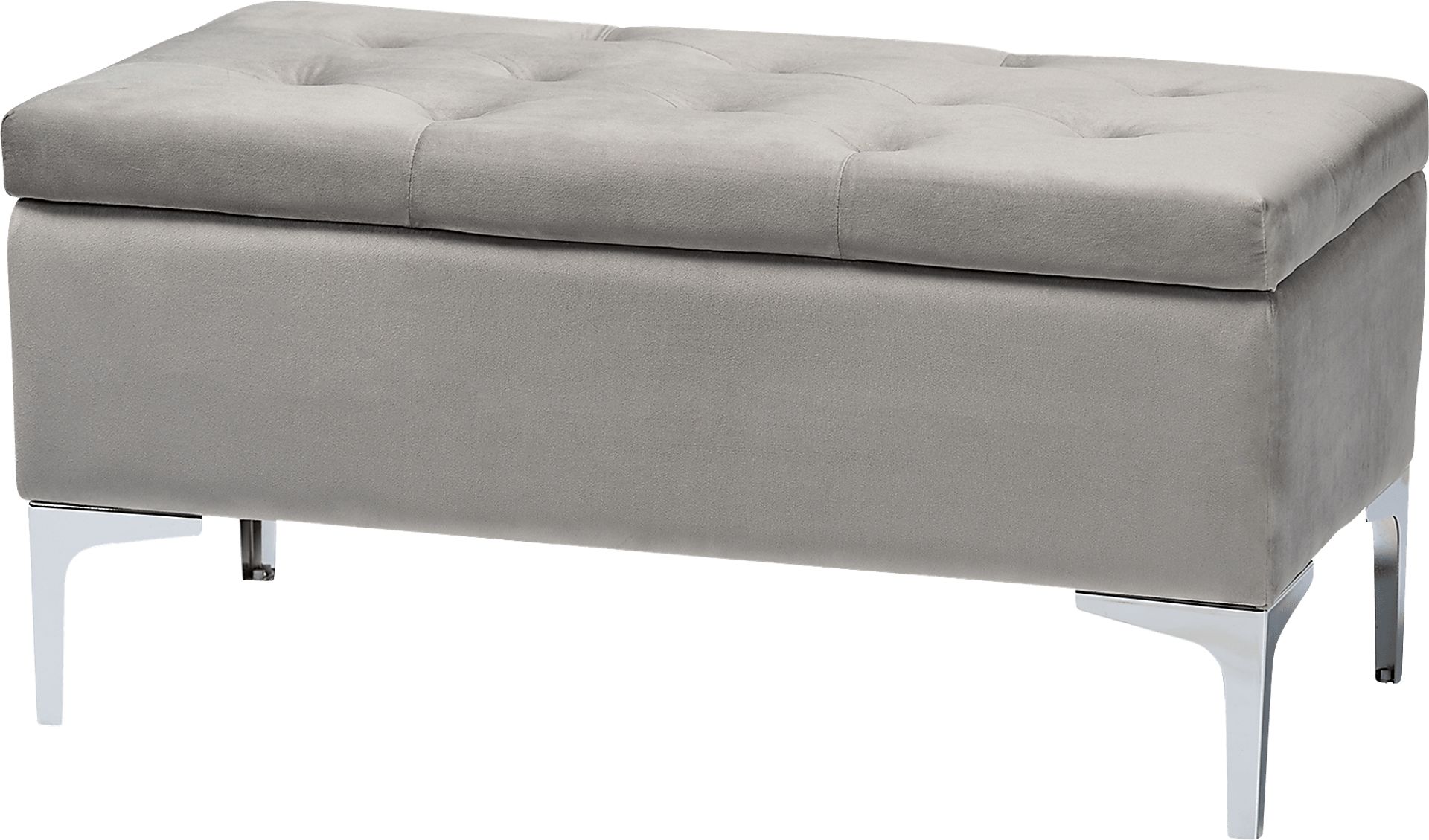 Kari Way Gray Ottoman - Image 1