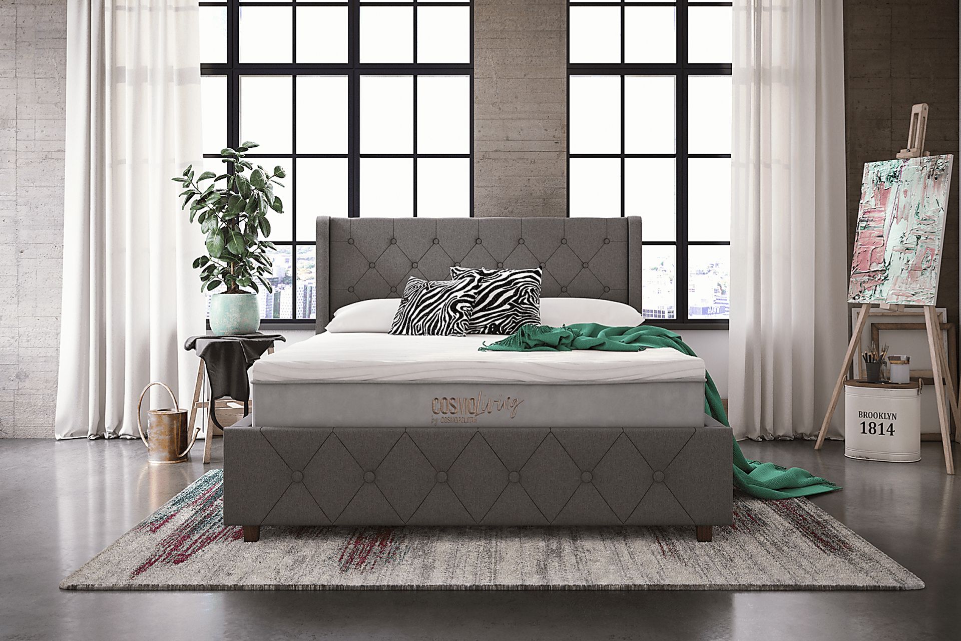 CosmoLiving By Cosmopolitan Karine Ivory 5' x 7' Rug - Image 5
