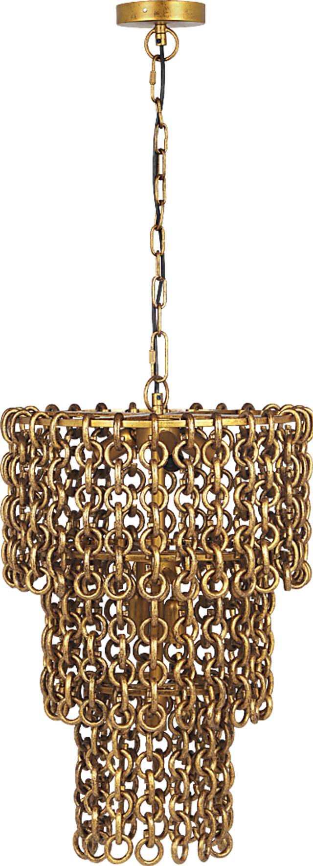 Karis Hollow Brass Chandelier - Thumbnail - Image 3