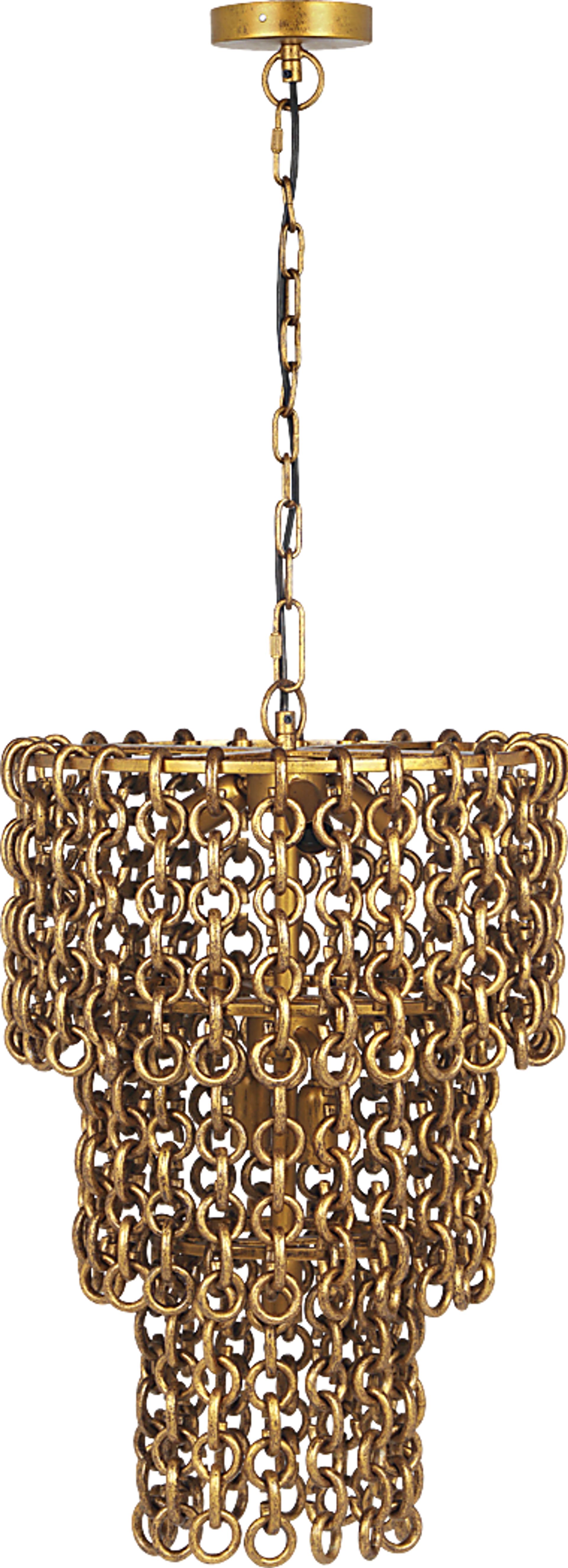 Karis Hollow Brass Chandelier - Image 3
