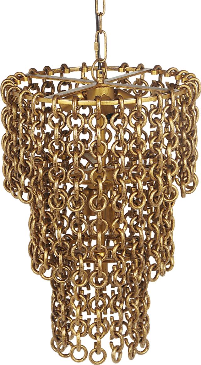 Karis Hollow Brass Chandelier - Thumbnail - Image 4