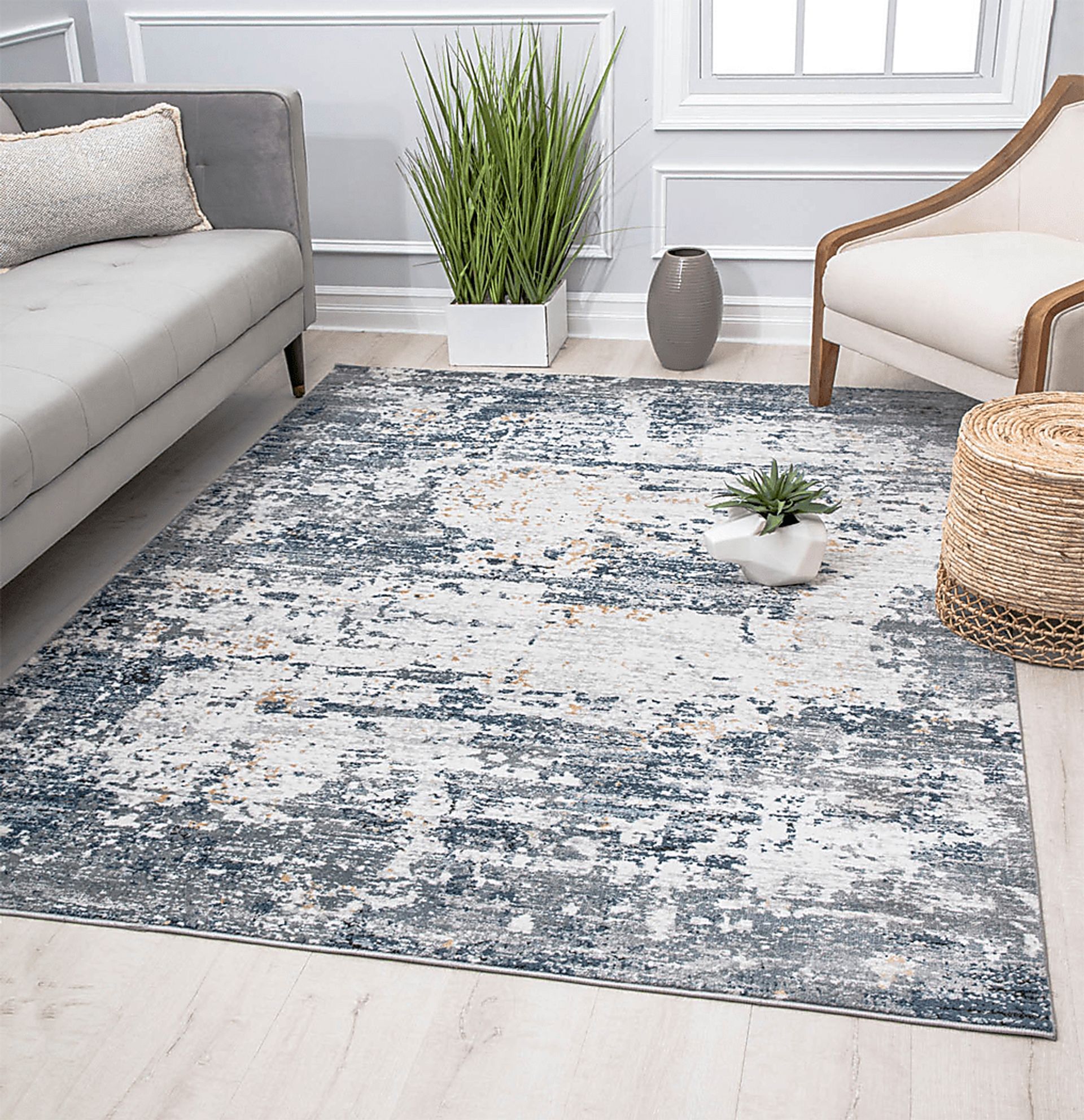 Karlee 8' x 10' Blue Rug - Image 2