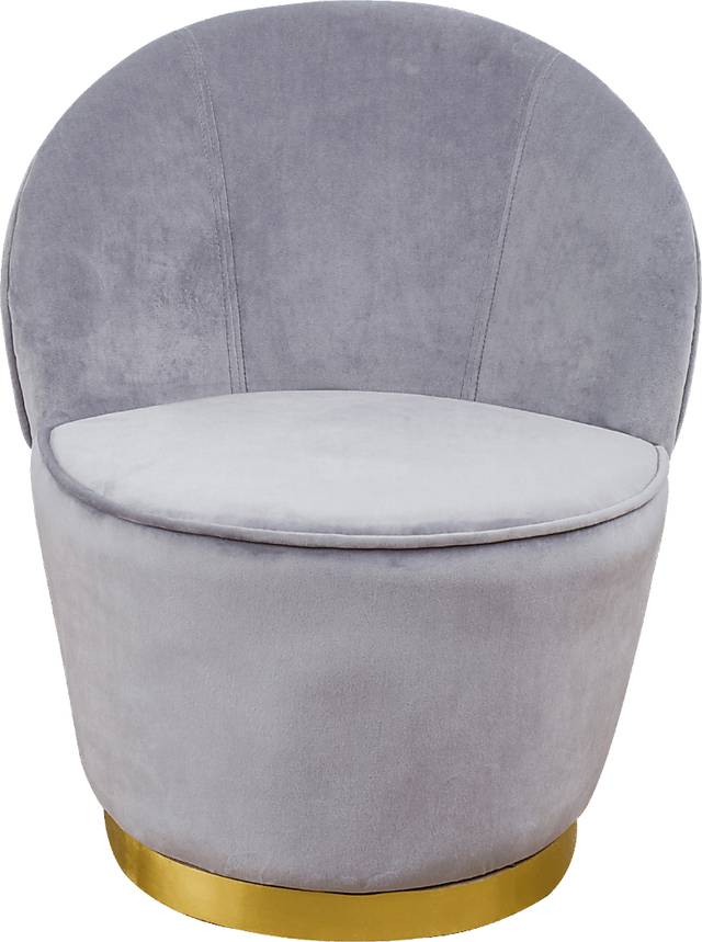 Karleen Gray Small Accent Chair - Thumbnail - Image 2